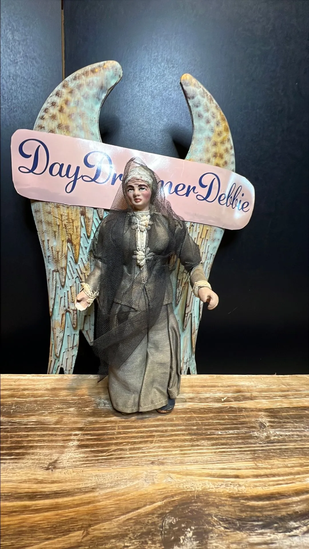 Product image for Doll 22. Santons? Doll in great dress.