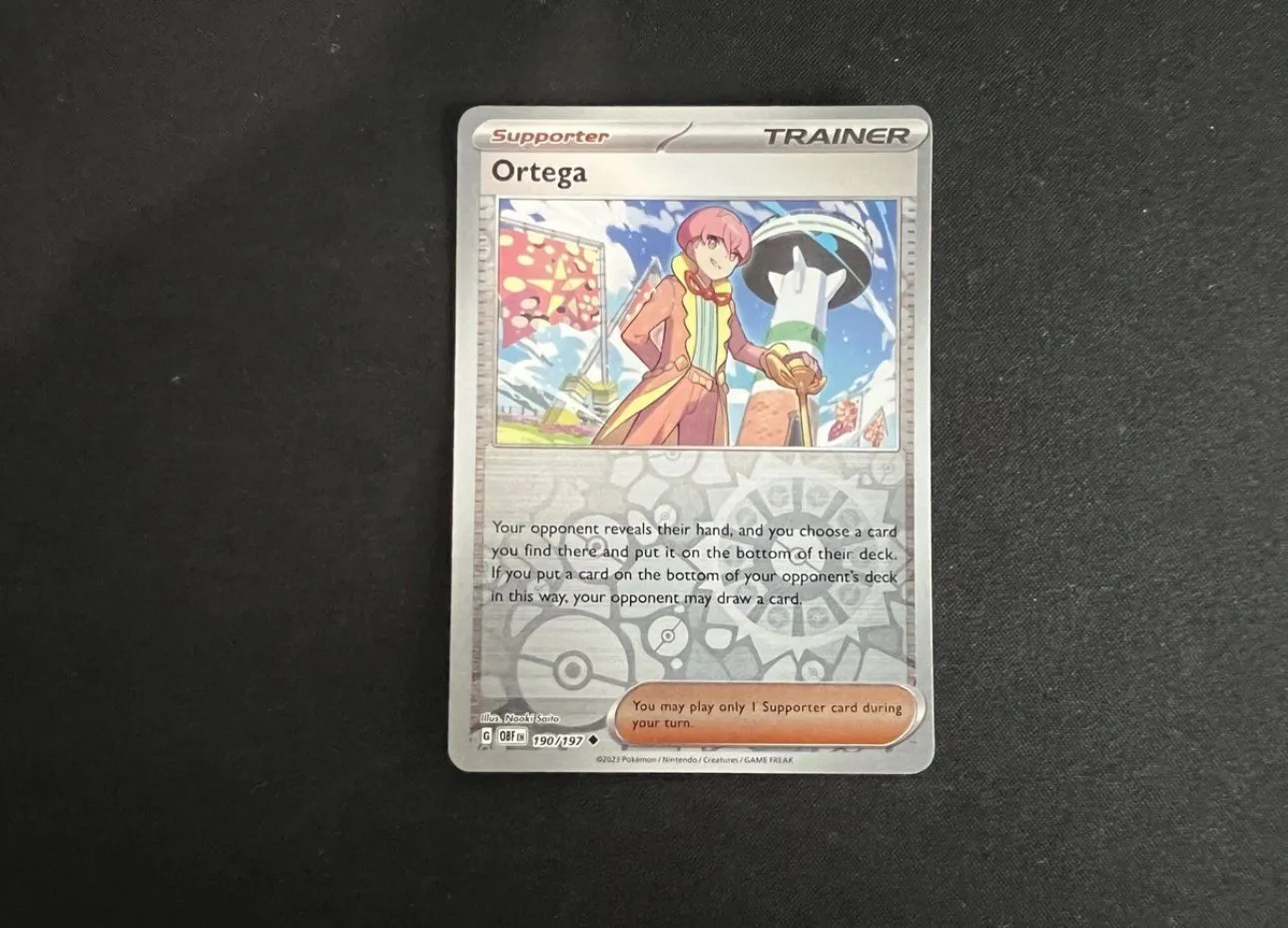 190/197 Ortega : Reverse Holo Card : SV03 Obsidian Flames Pokemon TCG   Whatnot: Shop, Sell, Connect