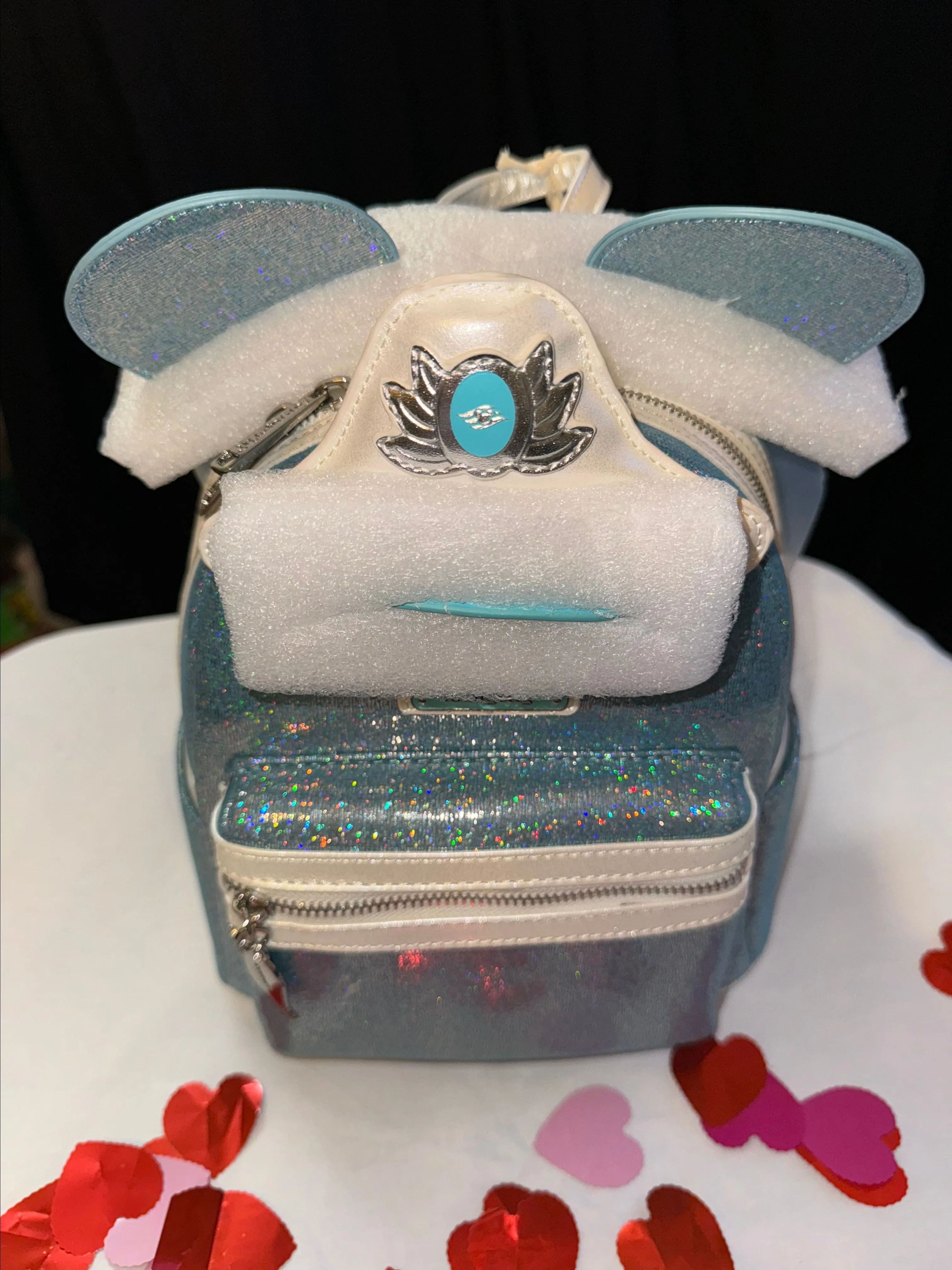 disney cruise line 25th anniversary shimmering seas loungefly mini backpack Disney Cruise Line 25th Anniversary Shimmering Seas Loungefly Mini Backpack