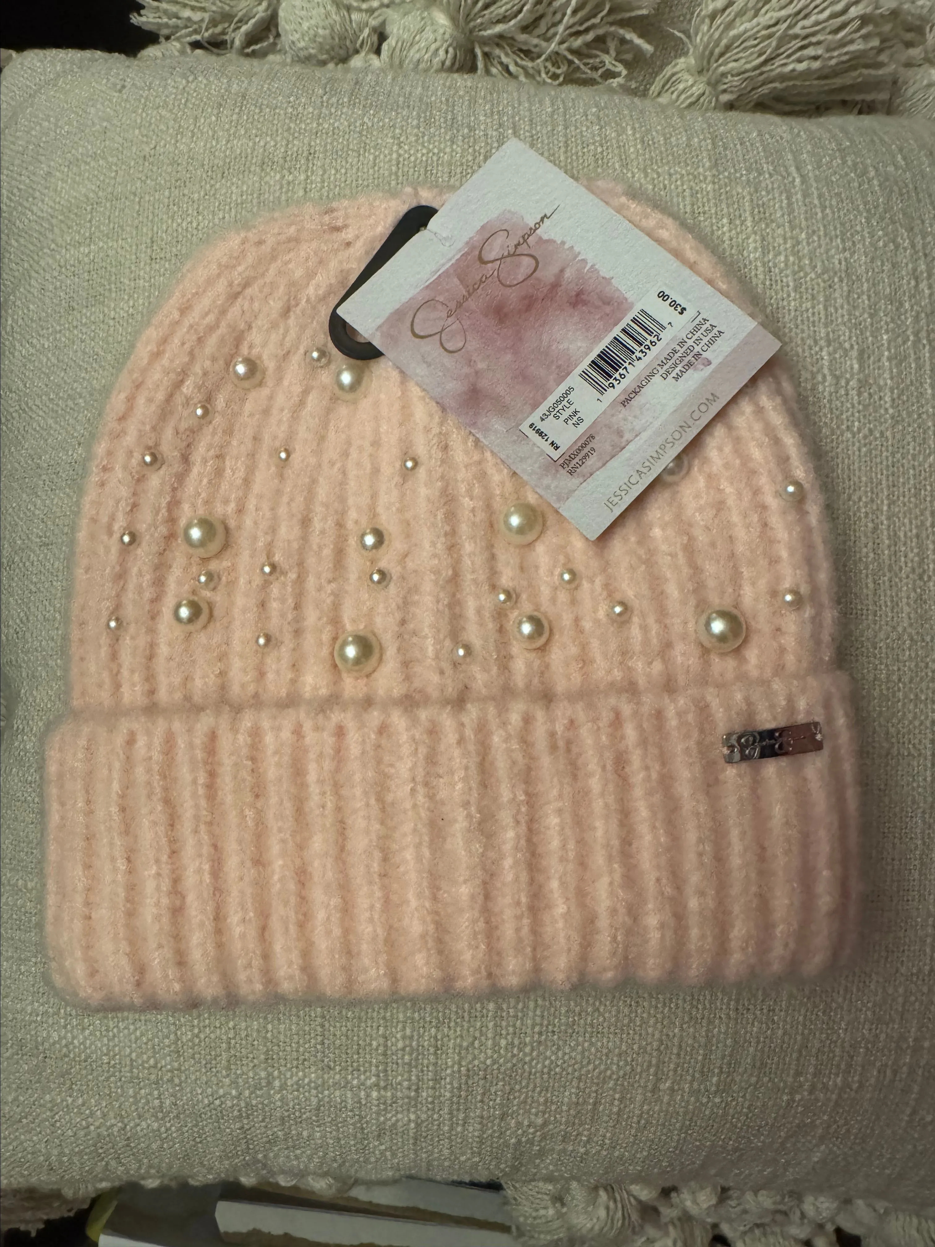 Product image for Jessica Simpson Pink Beanie