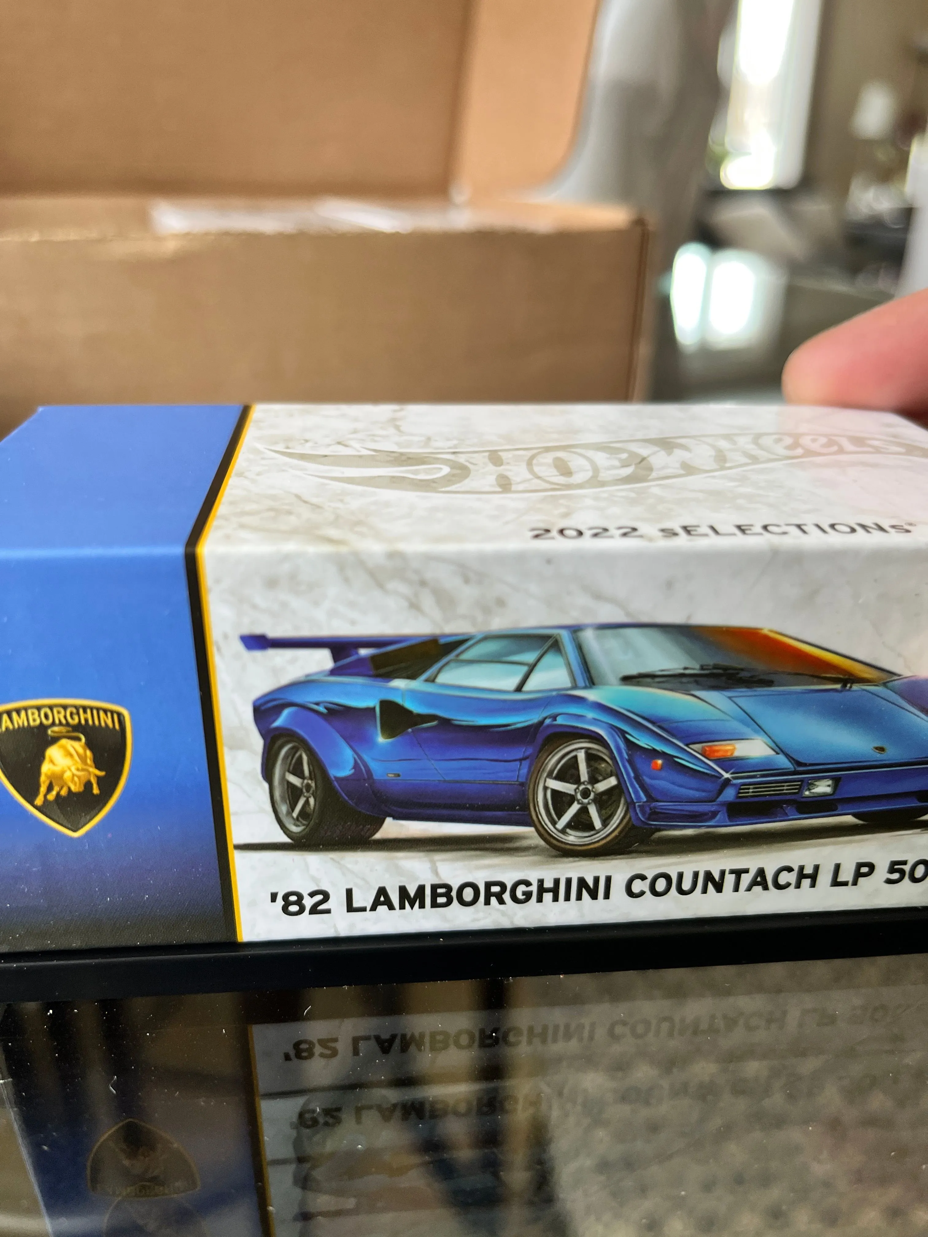 Product image for 2022 Hot Wheels RLC Selections Red Line Club Lamborghini Countach LP 500 S Blue