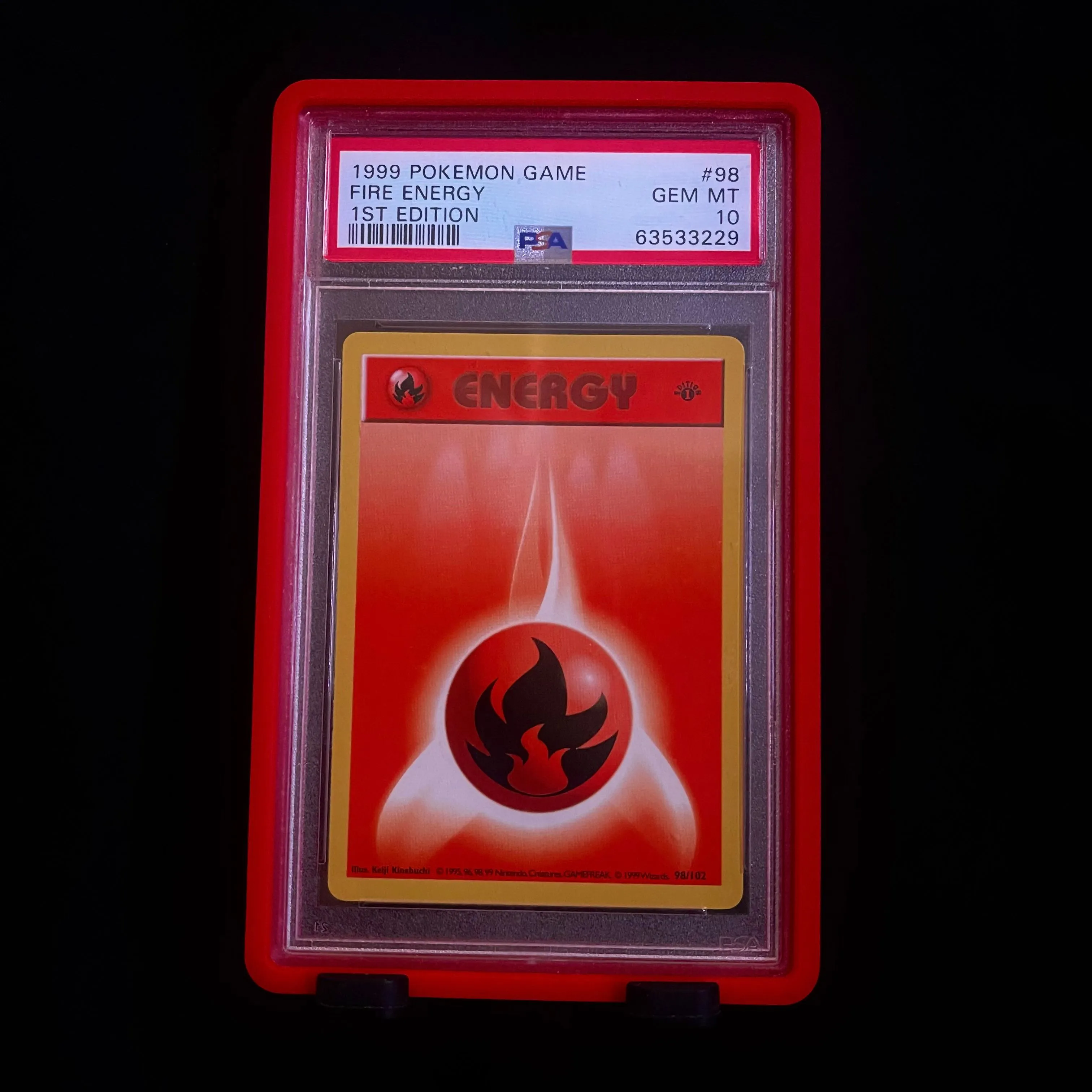 Product image for PSA 10 - 1st Ed Fire Energy - Base Set