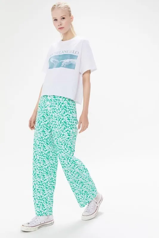 Product image for BDG / Green Floral Jean / Size 29