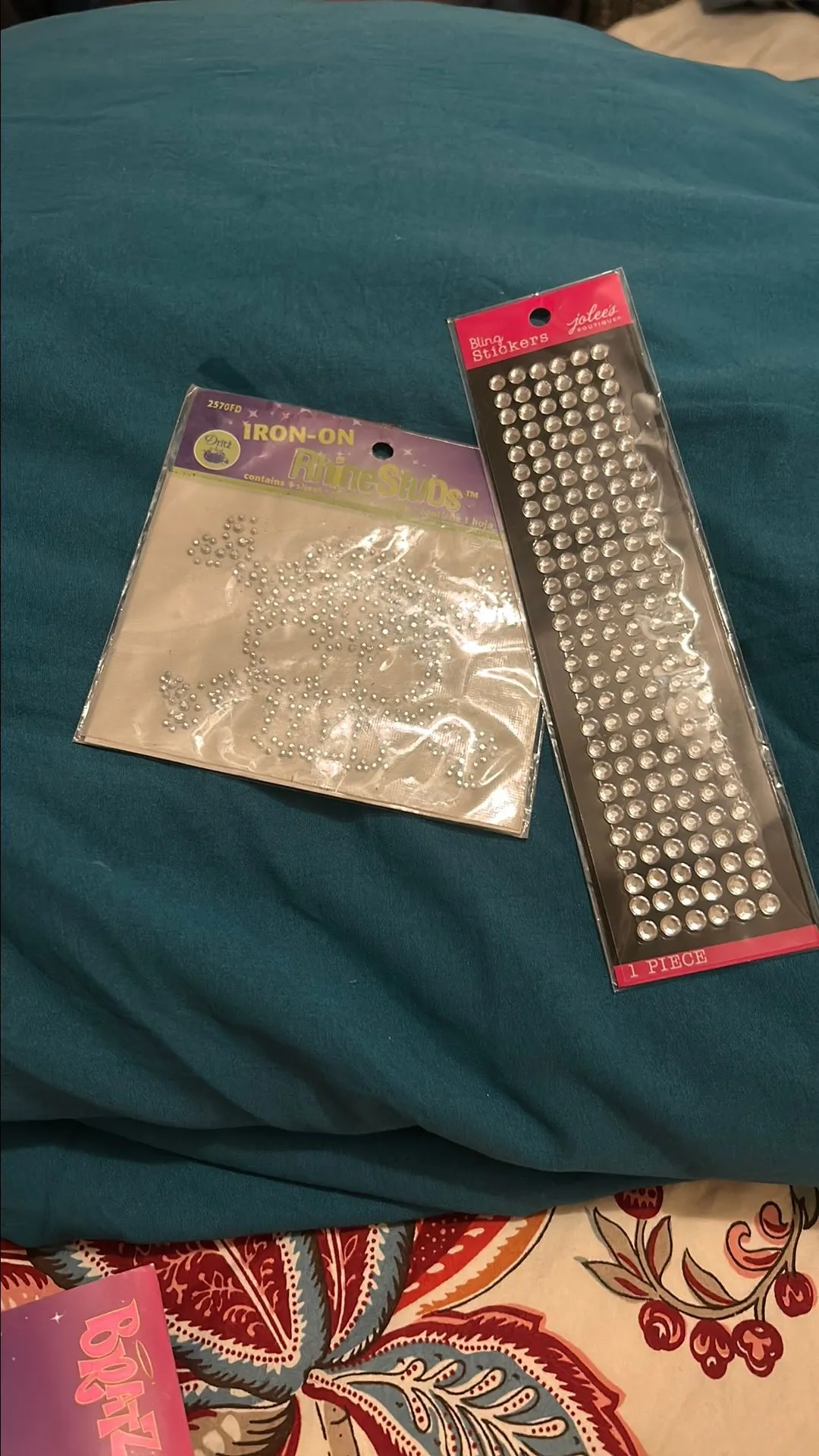 Product image for Iron on Rhinestuds and Bling sticker too
