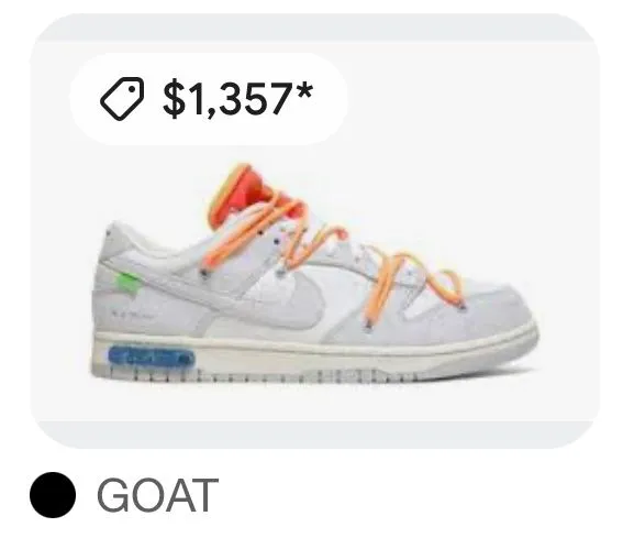 Product image for Nike x Off-White Dunk Low Lot 19 of 50 Size 11 Men’s Dear Summer NEW DJ0950-119