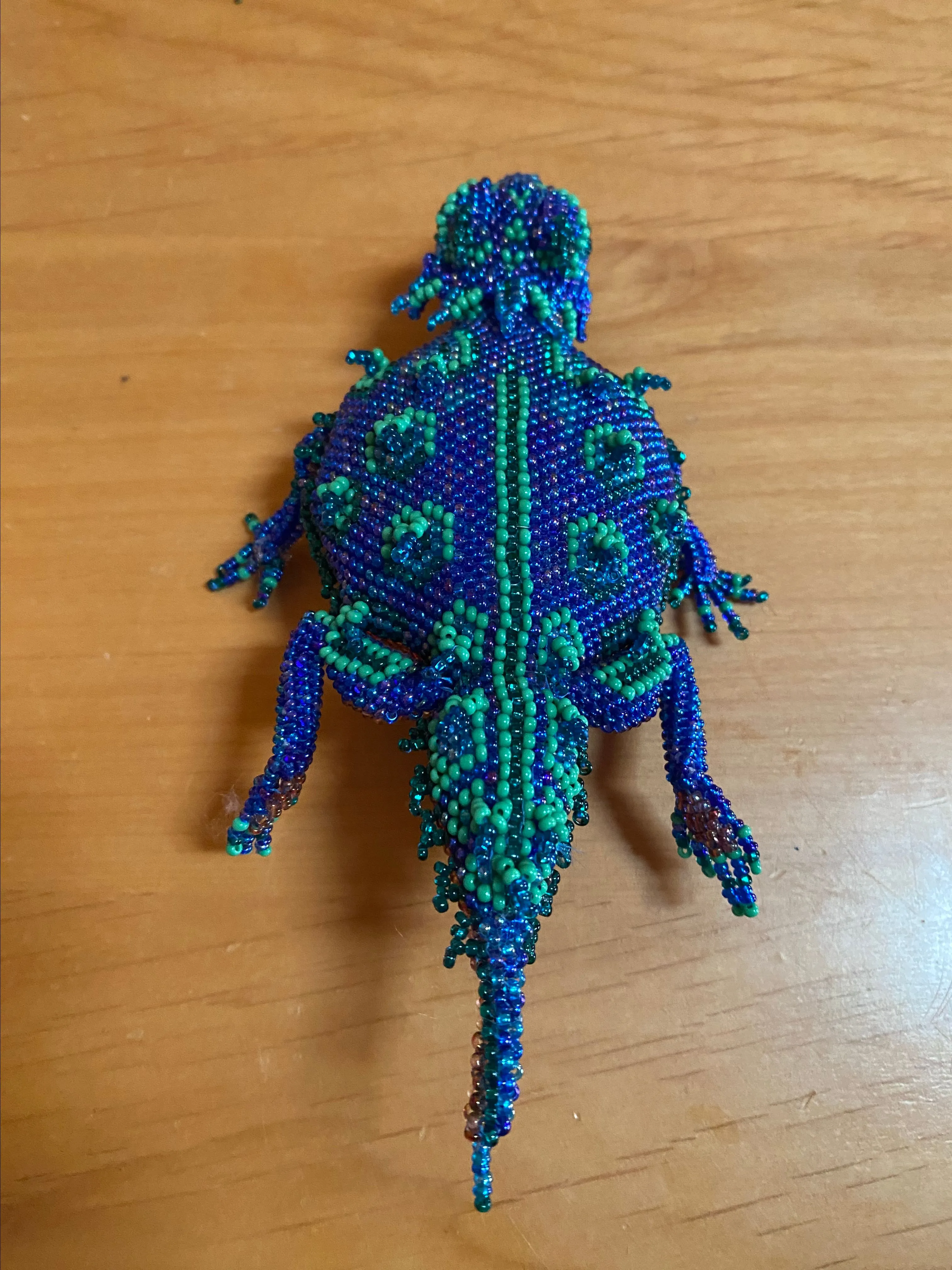 Product image for Glass Beaded Horned Frog