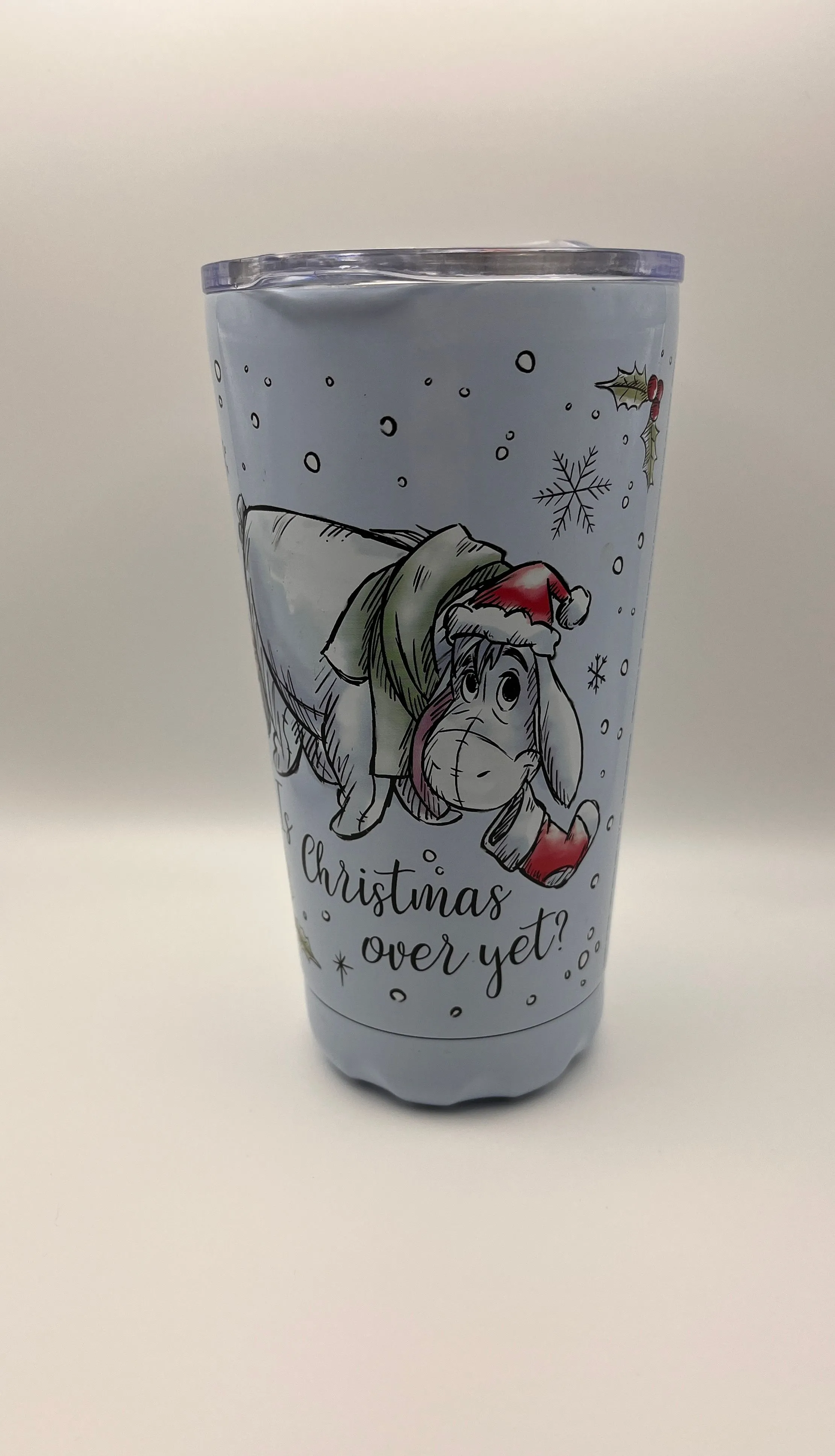 Product image for #16 Flux Outfitters Winnie The Pooh Eeyore Santa Hat Stocking Travel Mug