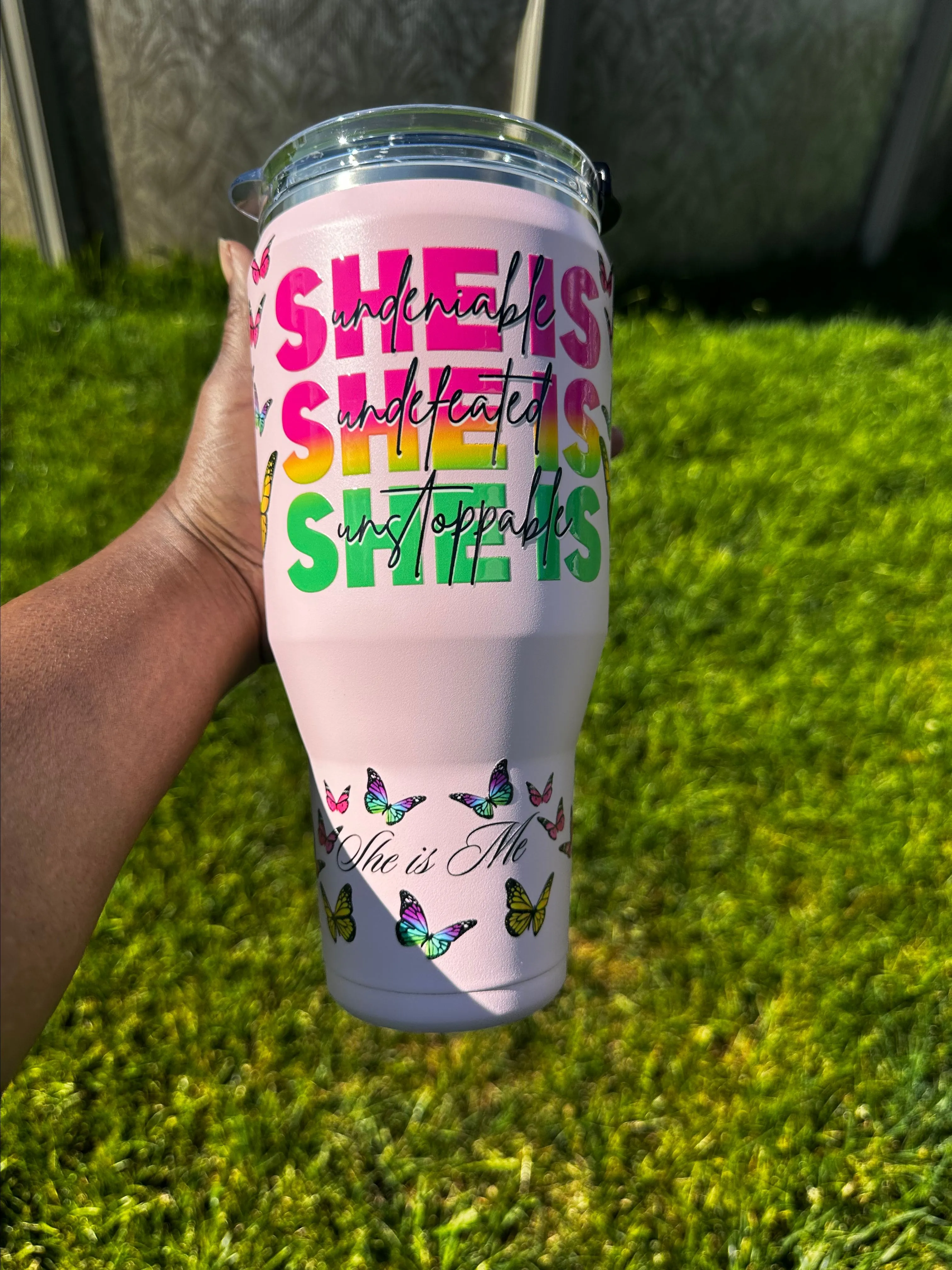 Product image for 40oz. She is spill proof tumbler cup