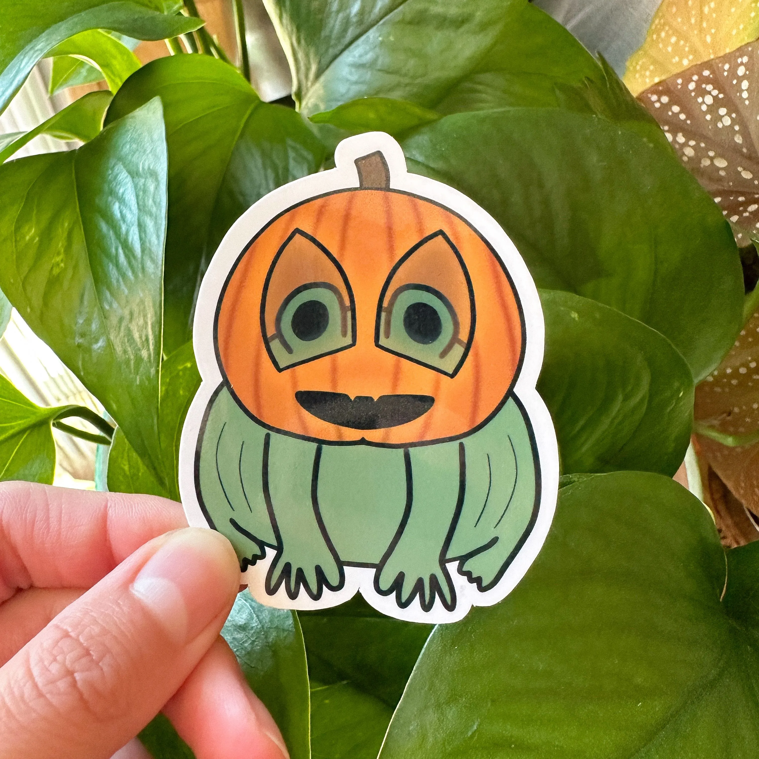 Product image for Frog-O-Lantern Sticker