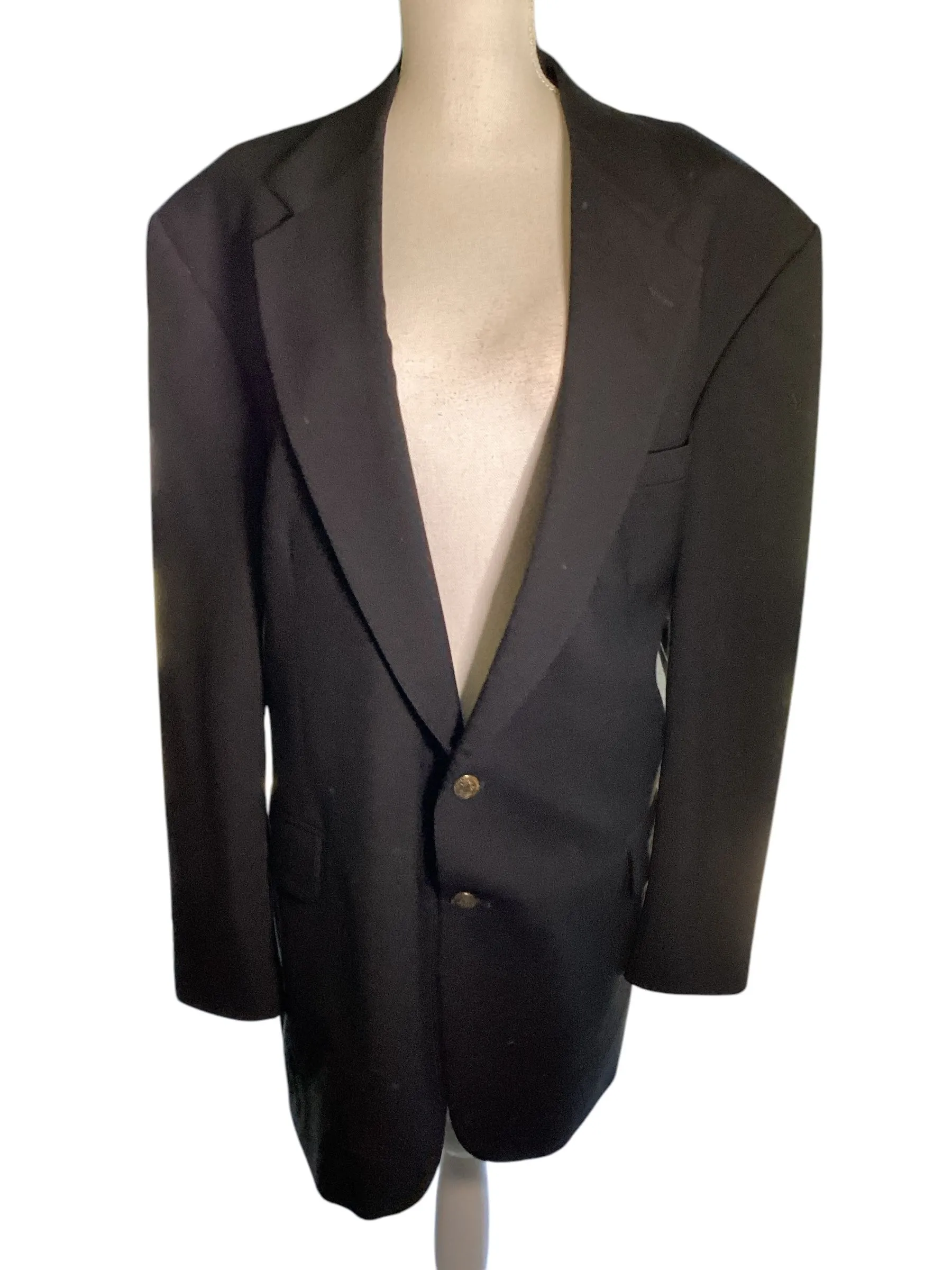 Product image for Vintage Oscar de la Renta Black Wool Blazer (H3)