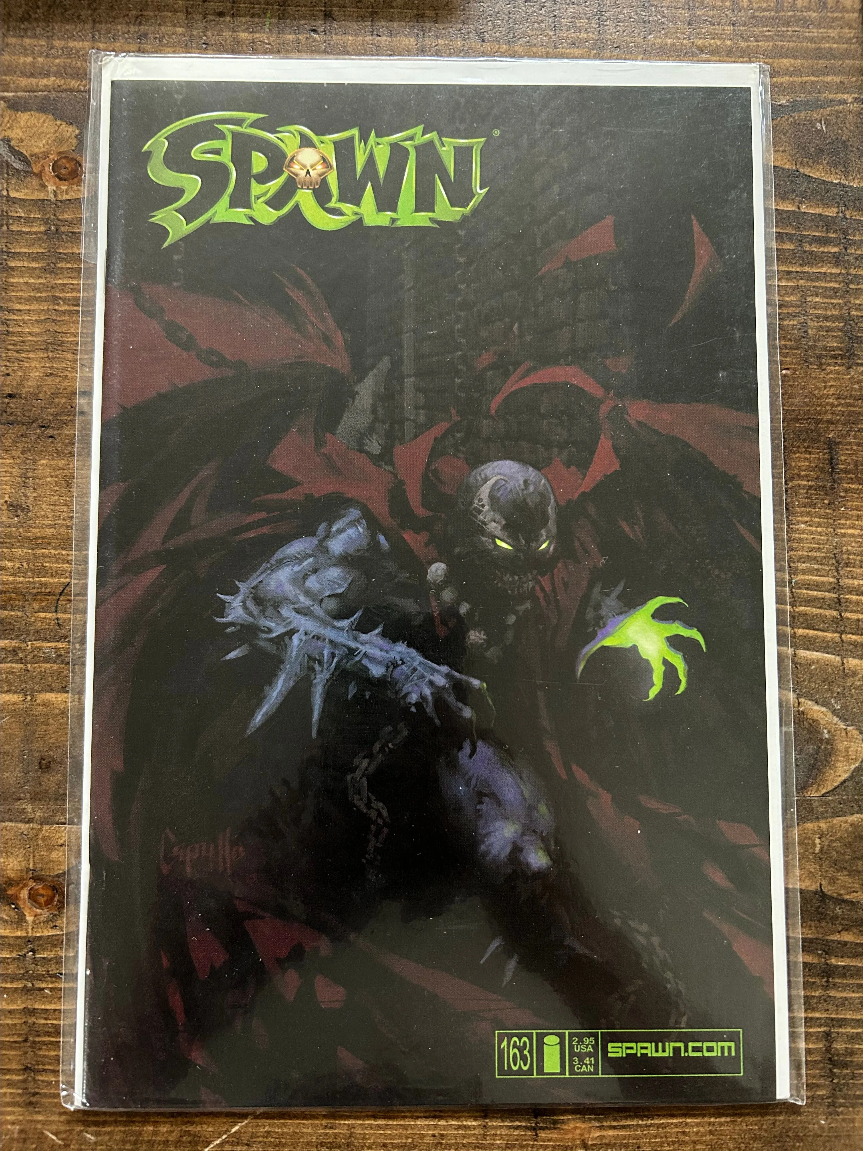 Product image for Spawn 163 low print error in back page
