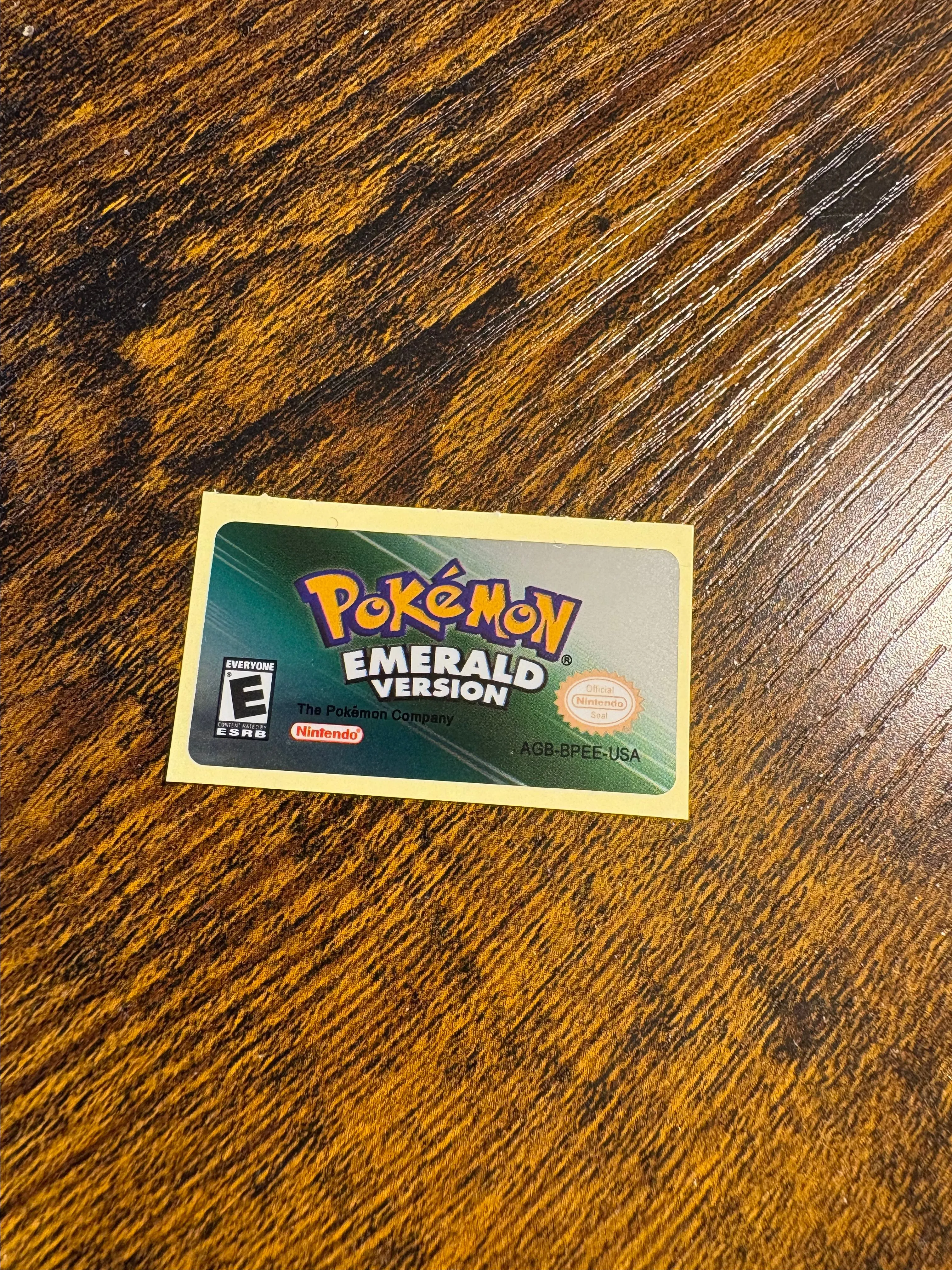 Product image for Pokémon Emerald Replacement Sticks - Nintendo Game Boy Advance - After Market
