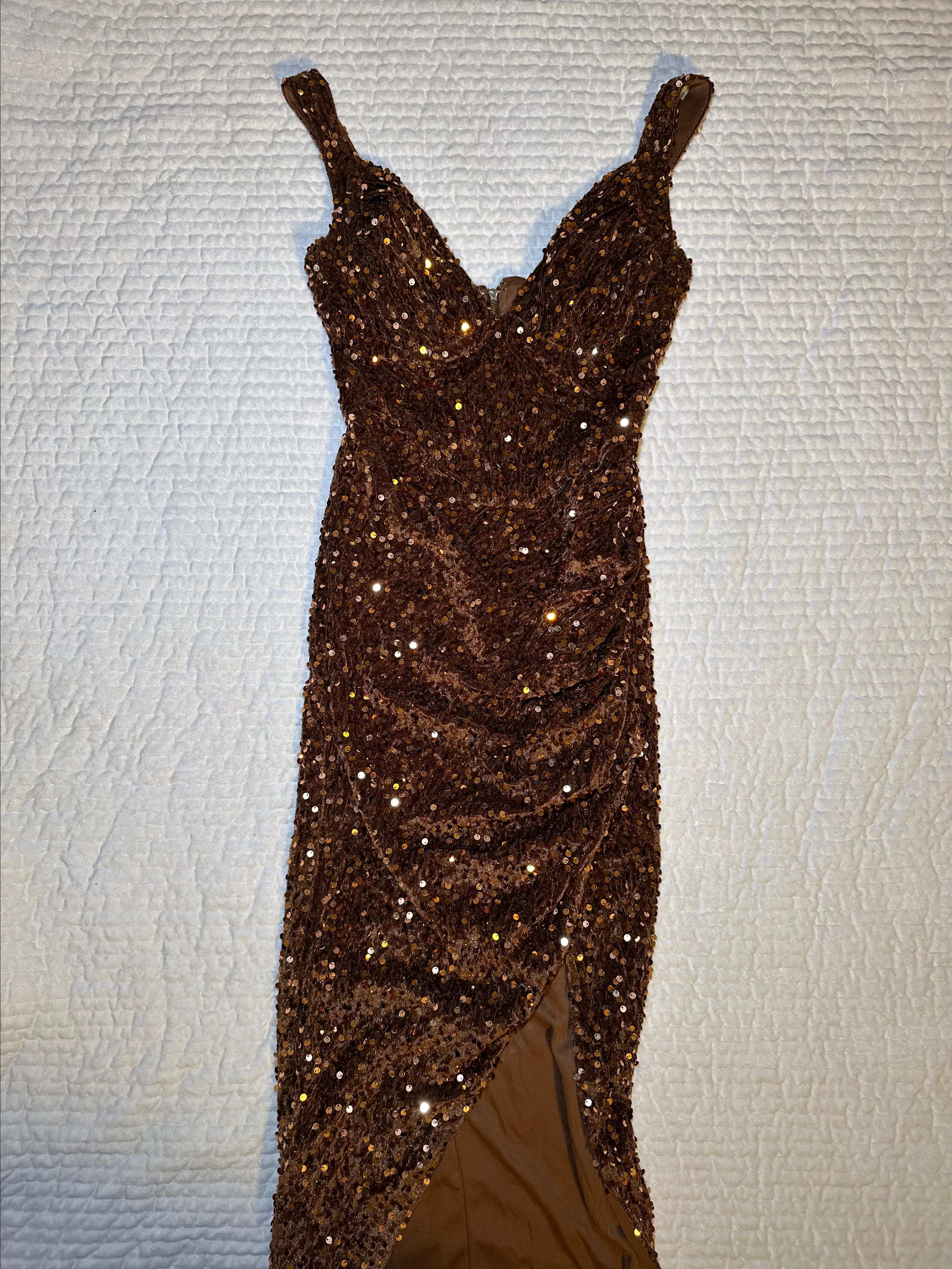 Product image for Sequin gold dress in size XSmall