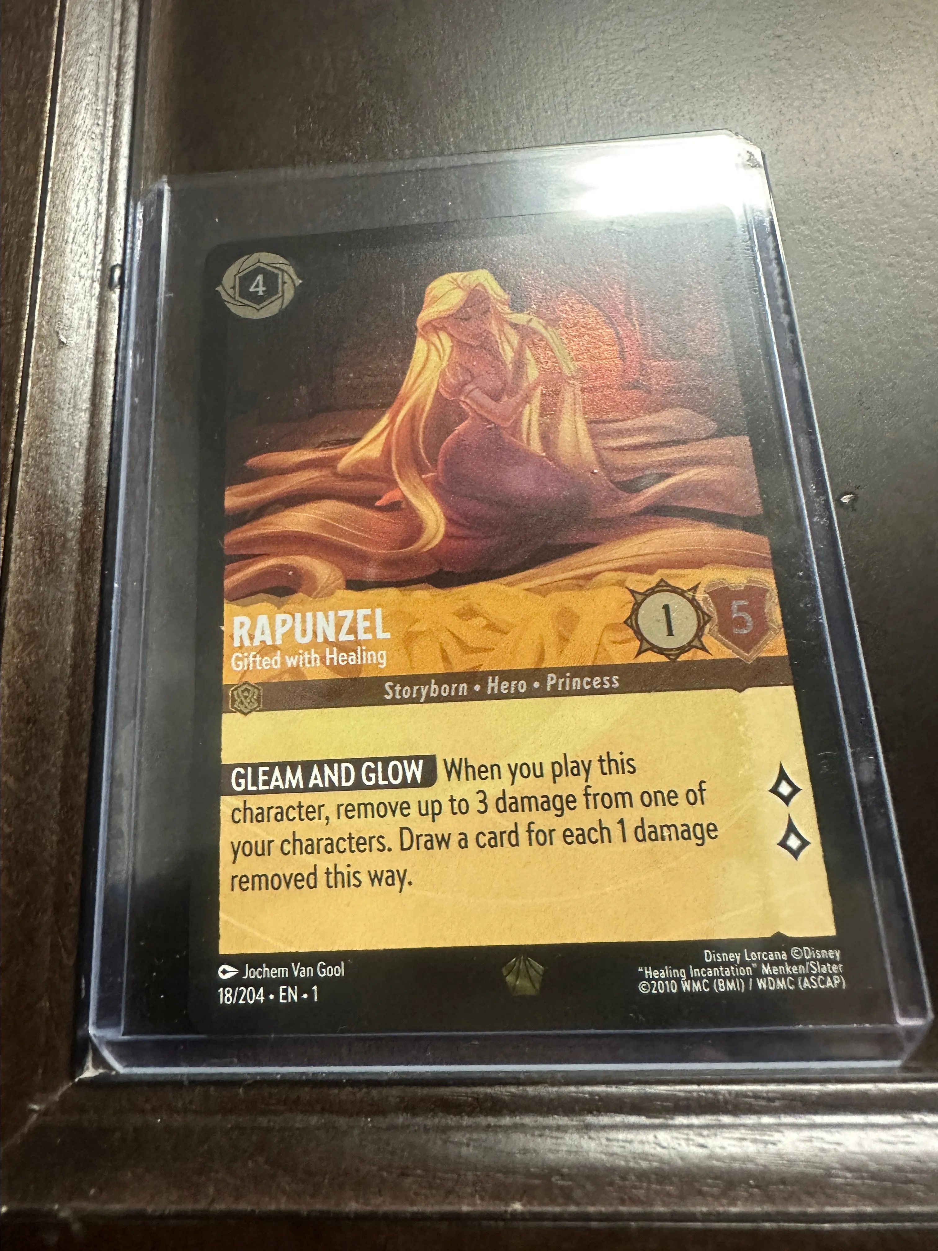 Lorcana Rapunzel - cold foil Gifted with Healing - The First Chapter   Whatnot: Shop, Sell, Connect