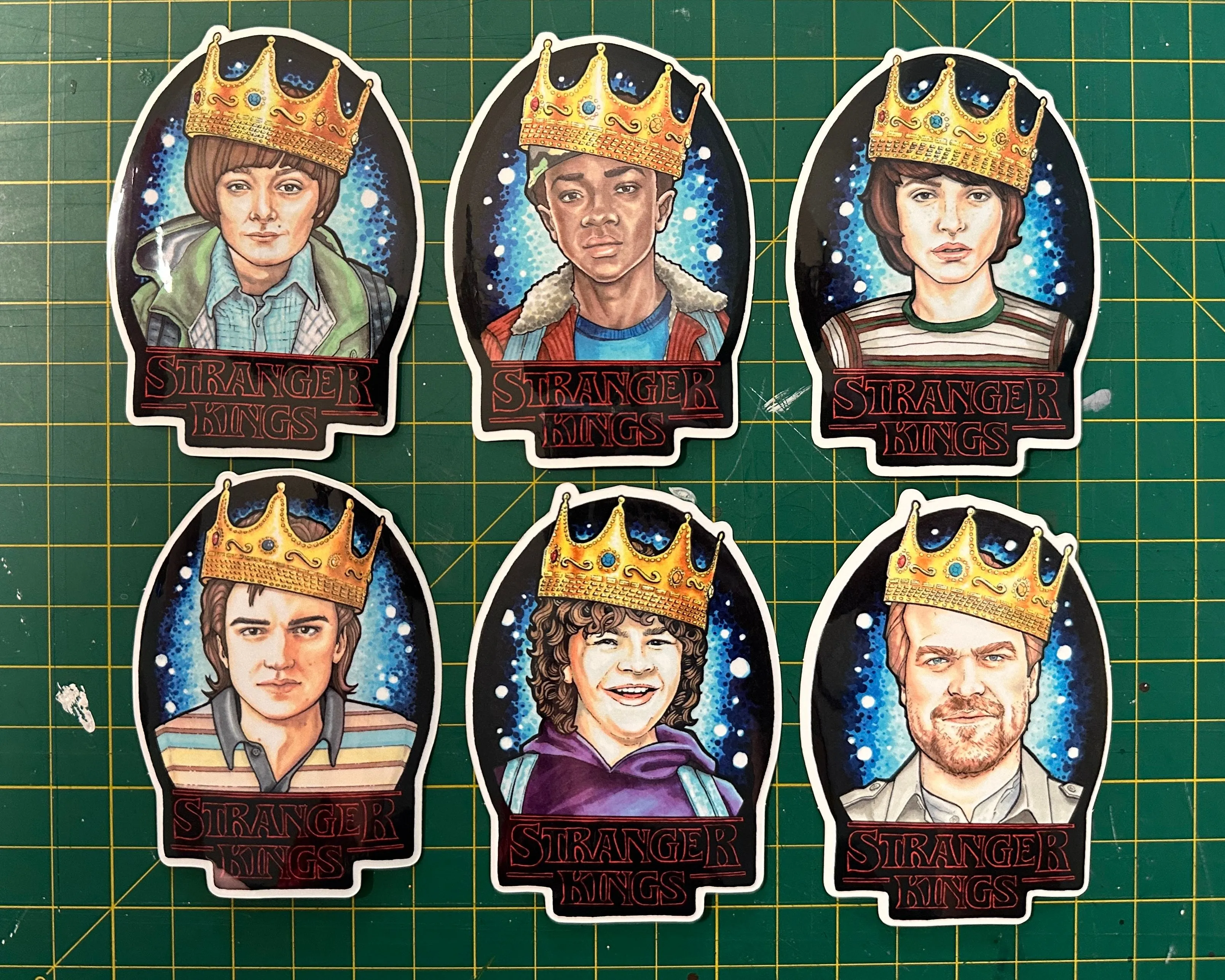 Product image for Stranger Kings Sticker Pack | Pack of Six Vinyl Stickers