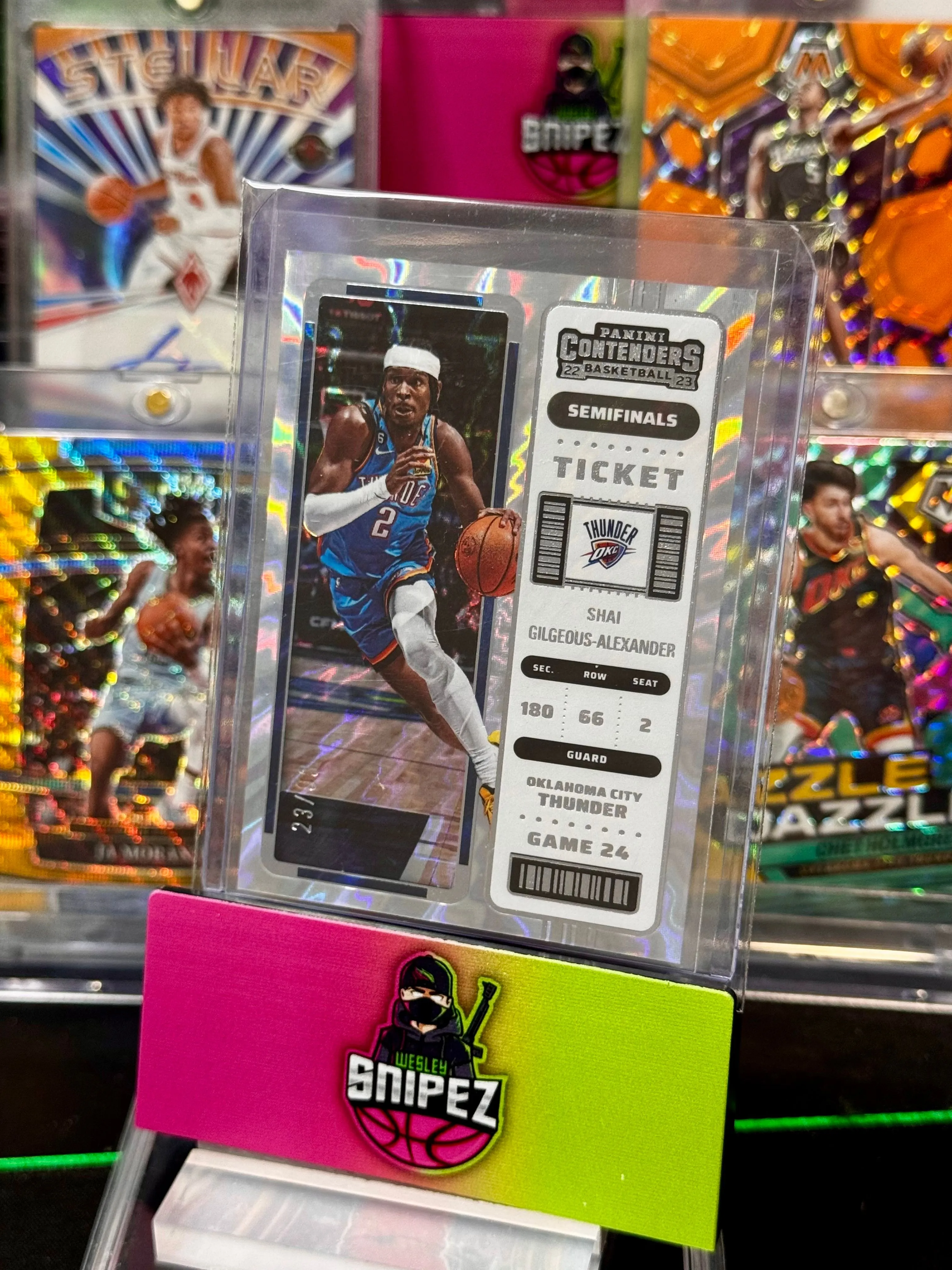 Product image for 2022-23 Panini Contenders Shai Gilgeous Alexander /99 SemiFinals Ticket