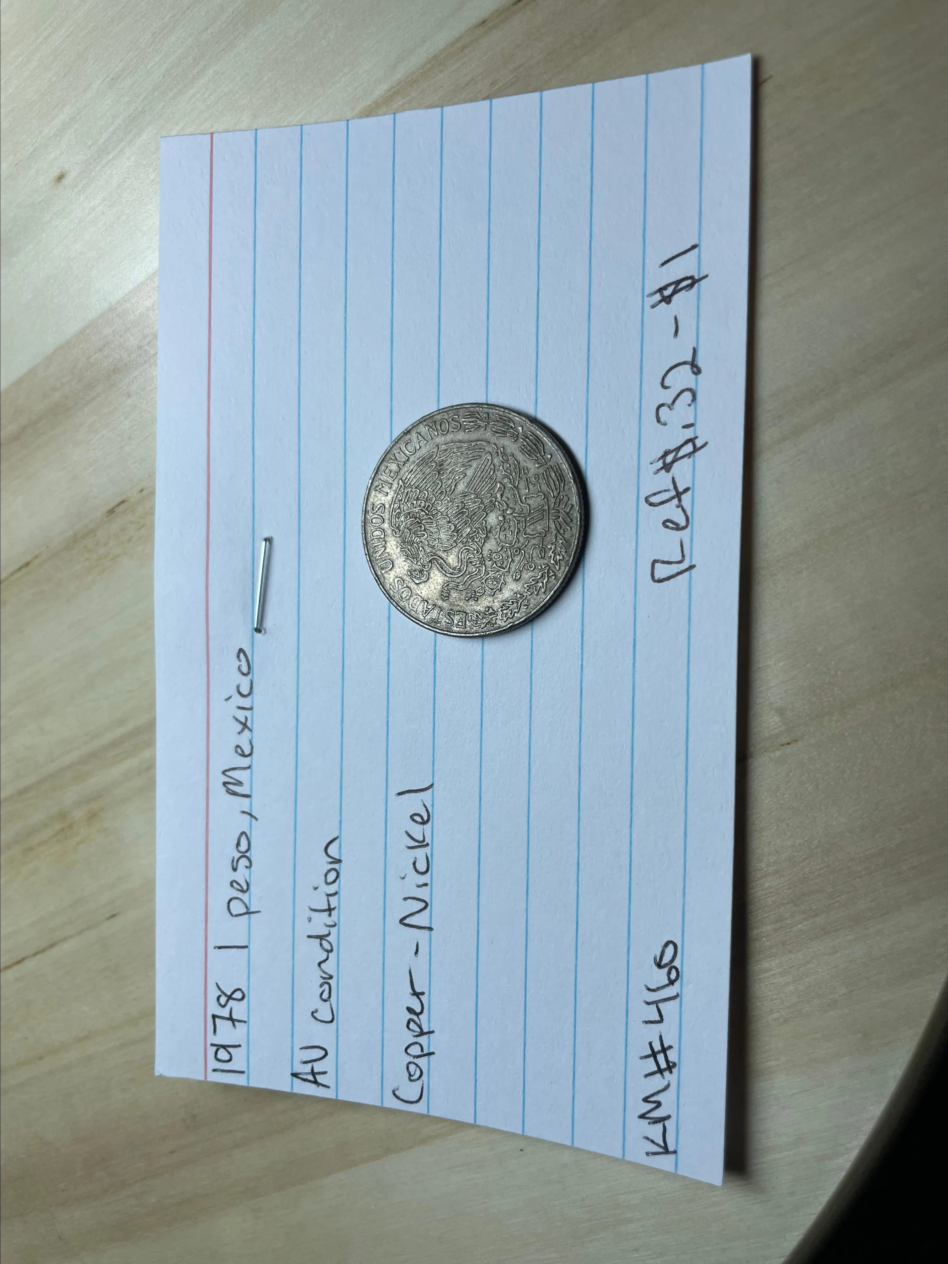 Product image for 1978 1 Peso ,Mexico