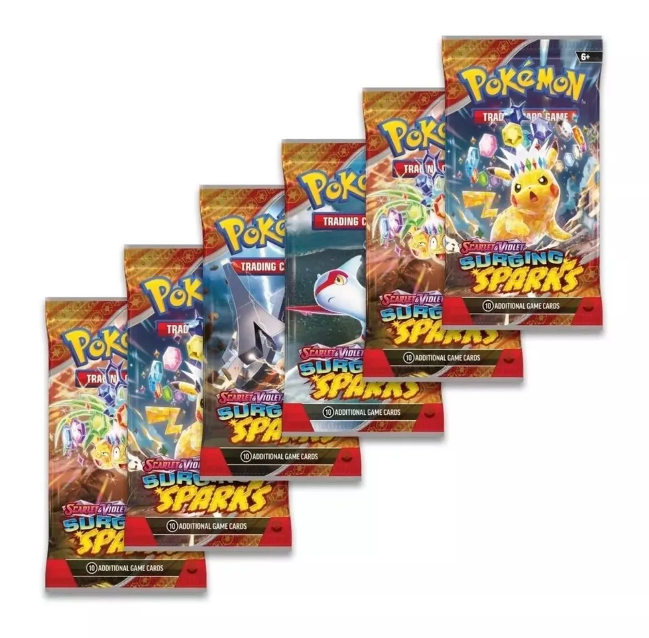 Pokemon S&V Surging Sparks Sealed 10 Card Booster Pack *RANDOM ARTWORK*   Whatnot: Shop, Sell, Connect