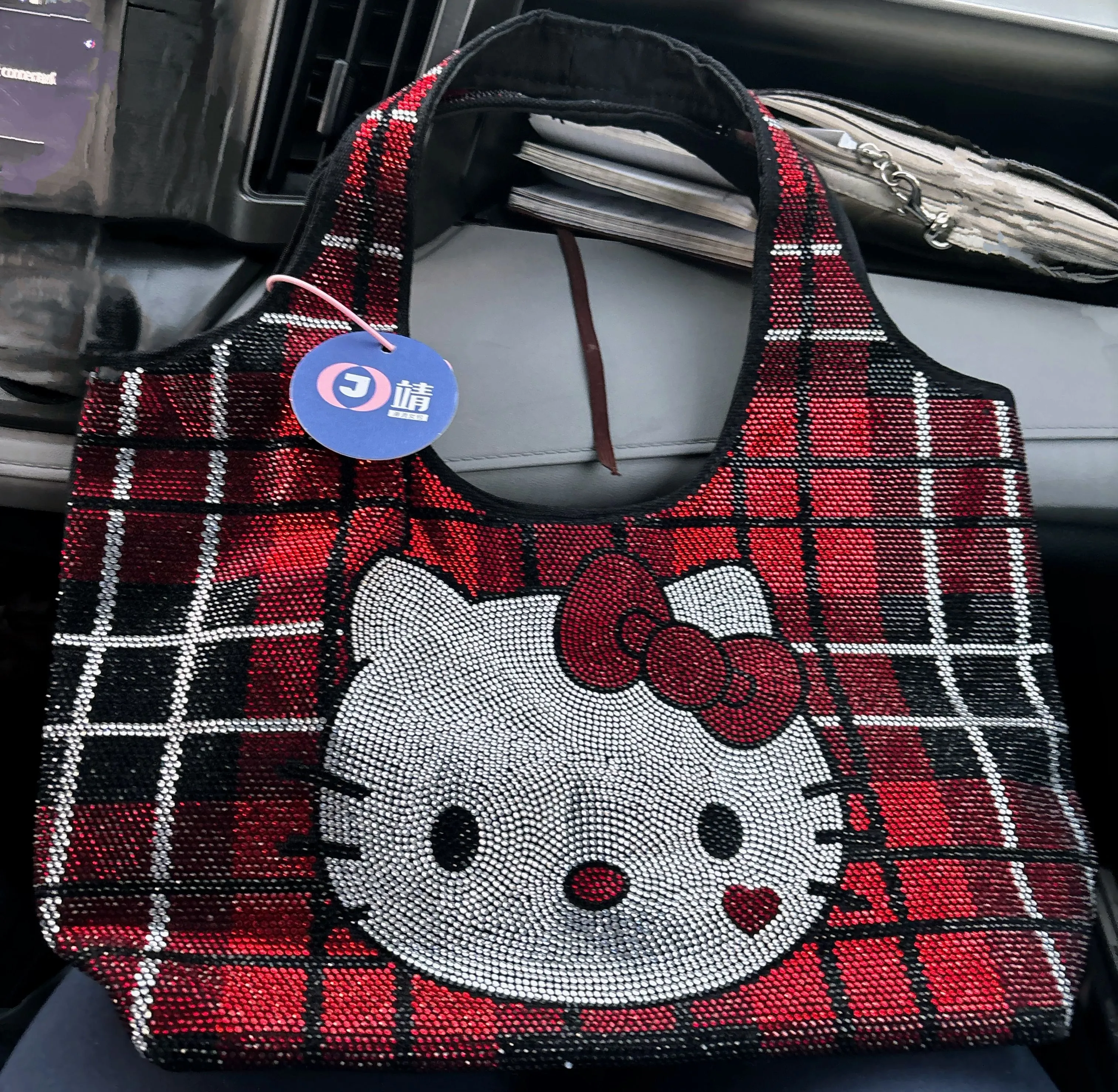 Product image for Hello kitty vintage crystal handbag RARE NEW WITH TAGS FROM JAPAN