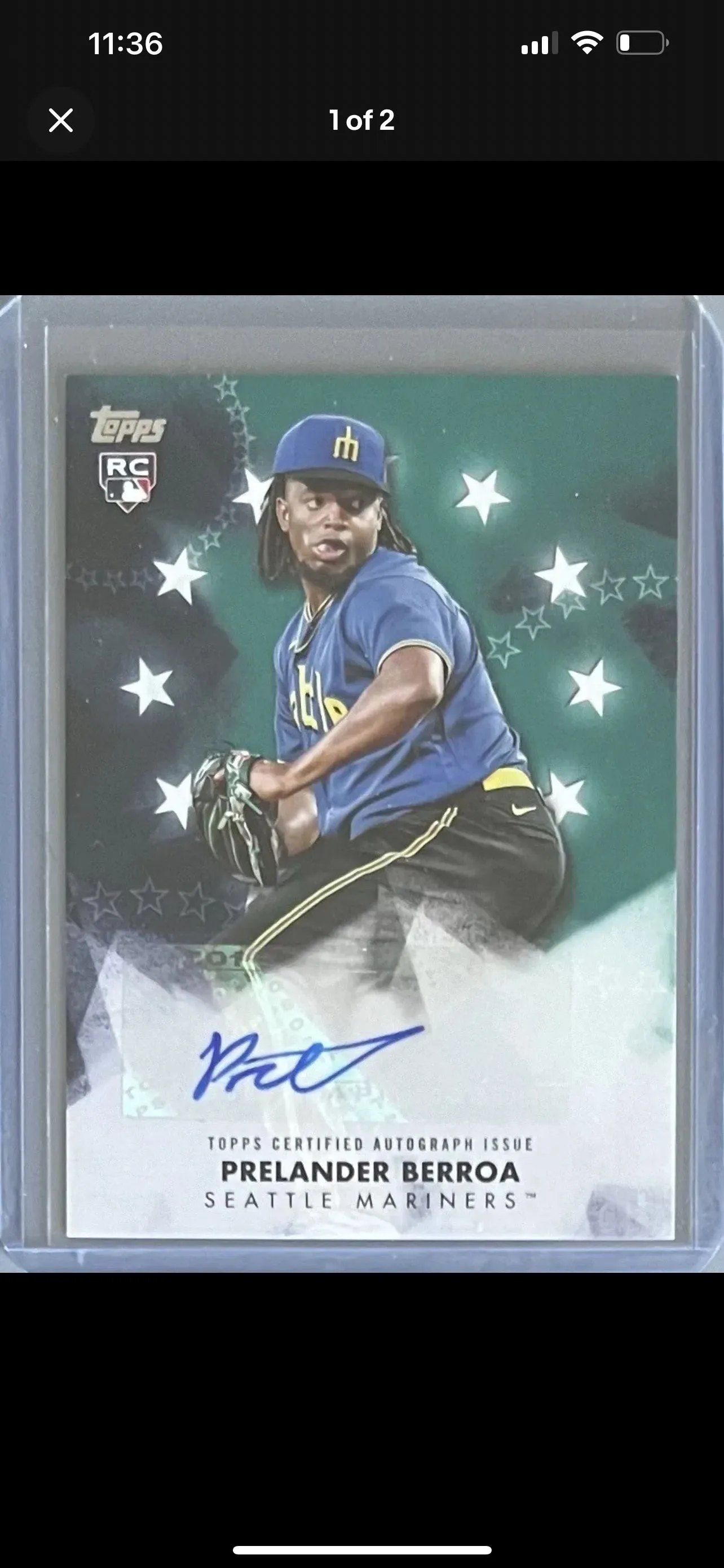 Product image for 2024 Topps Series 1 Prelander Berroa Baseball Stars Autograph Rookie RC #BSA-PB Seattle Mariners