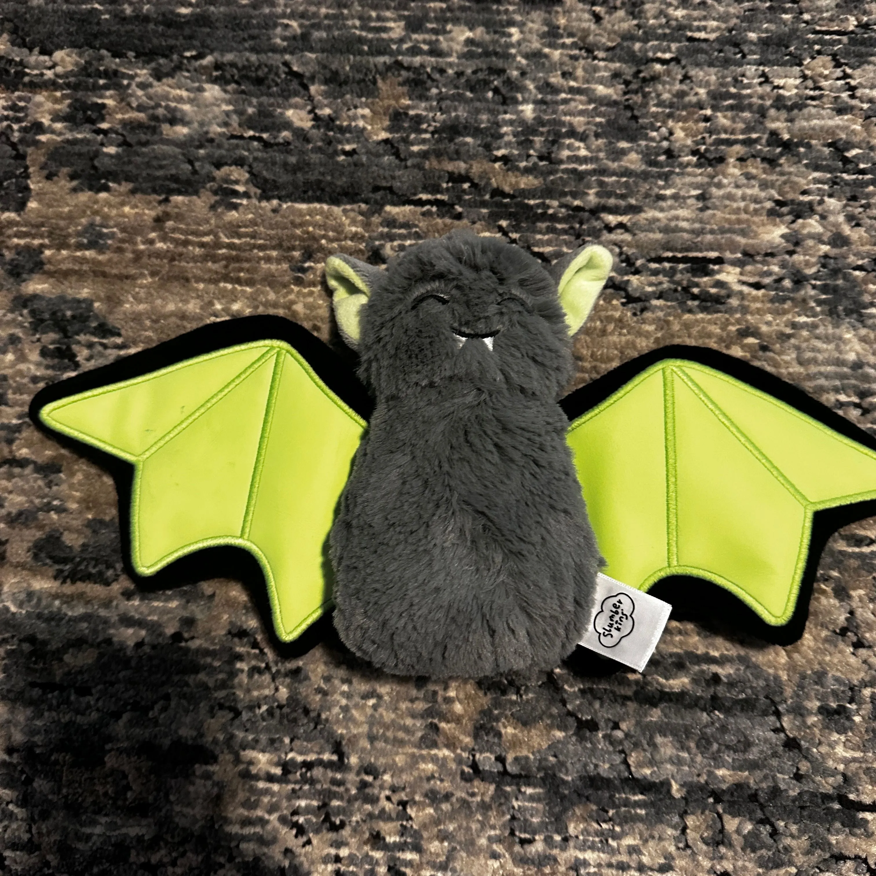 Product image for Box I: 134: Slumberkins bat gray green plush stuffed animal spooky halllween 🎃