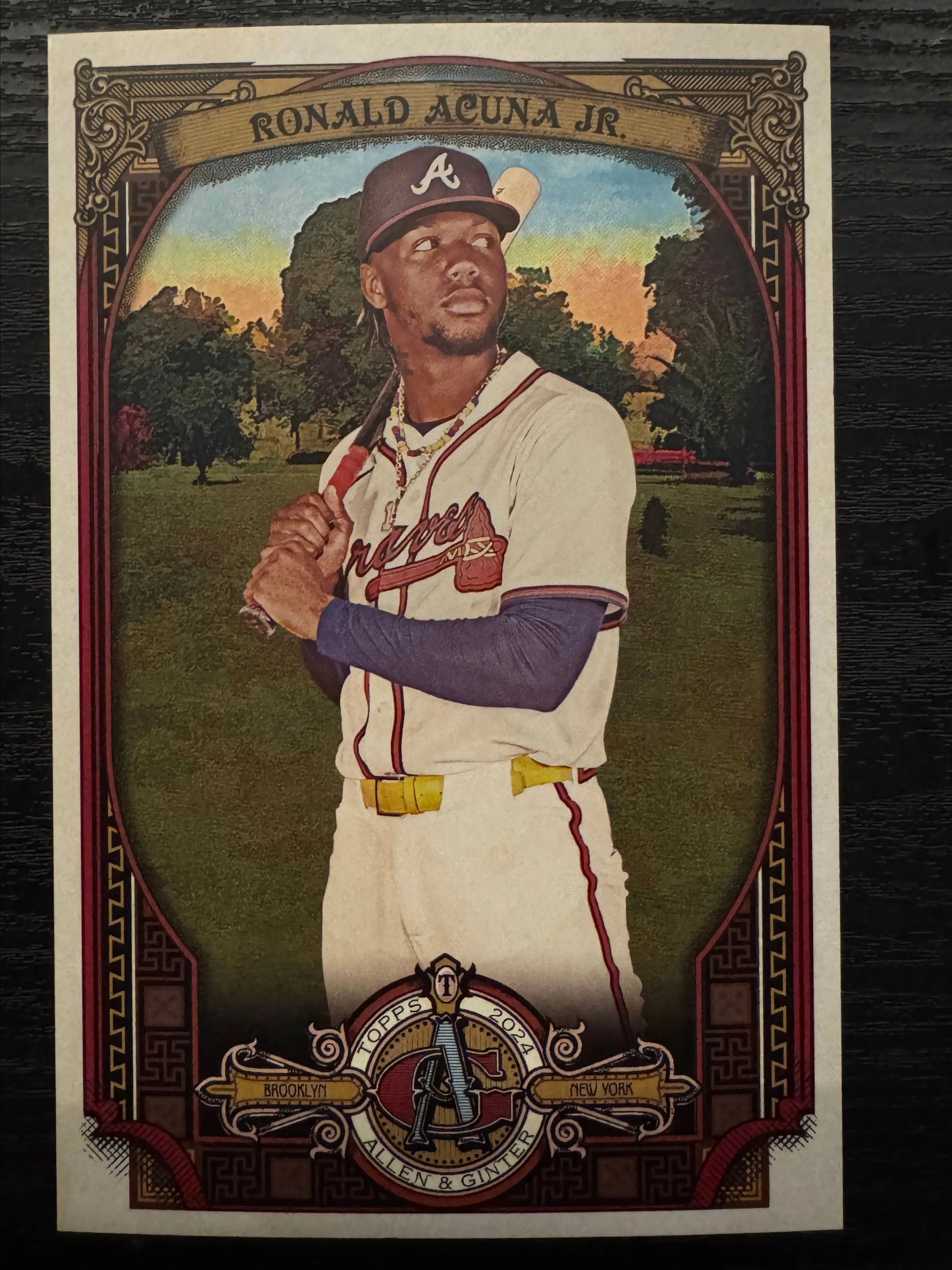 Product image for 2024 Topps Allen & Ginter Ronald Acuna Jr #AGBL-8 Cabinet Boxloader Atlanta Braves