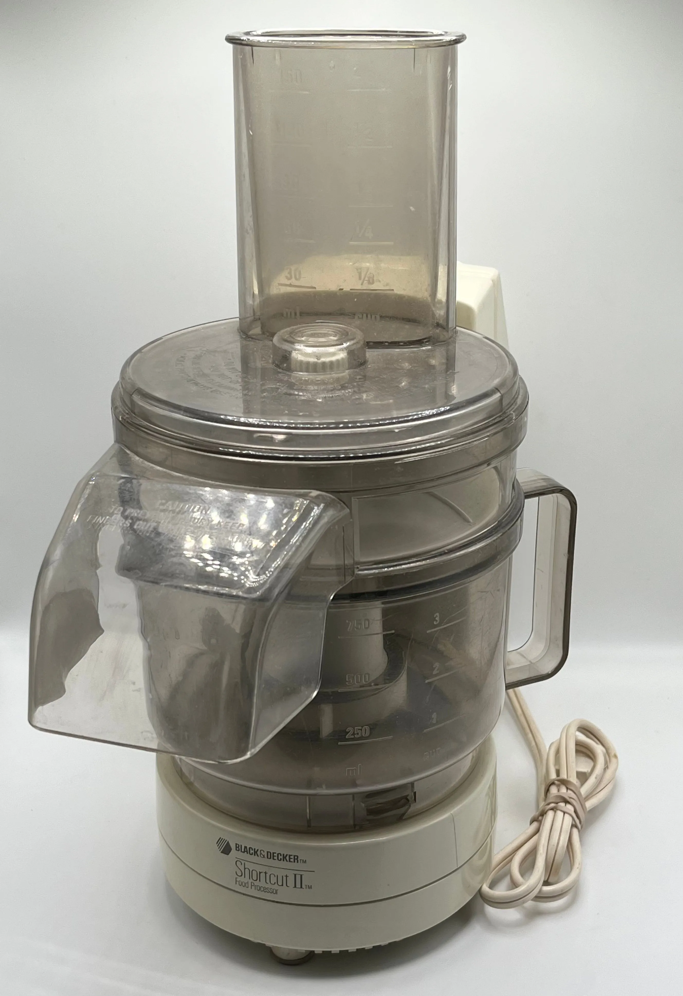 Product image for Tested Vintage Black & Decker Shortcut II Food Processor CPF-20 White TESTED