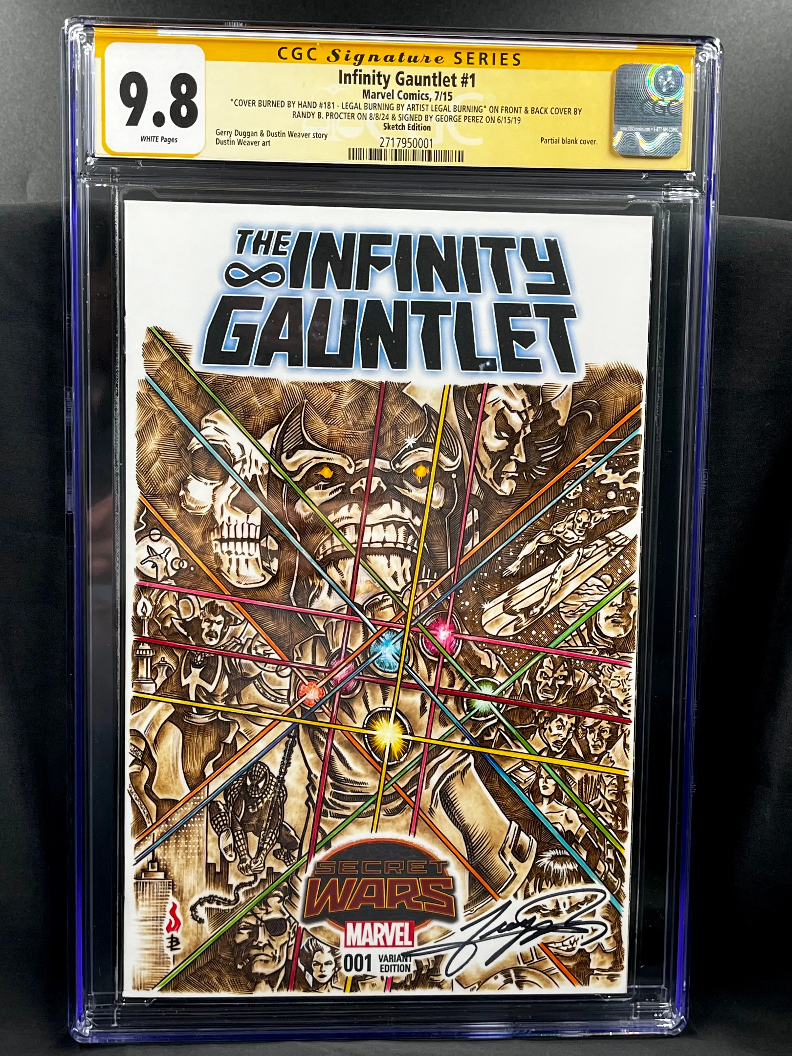 Product image for (ORIGINAL ART) George Perez signed book