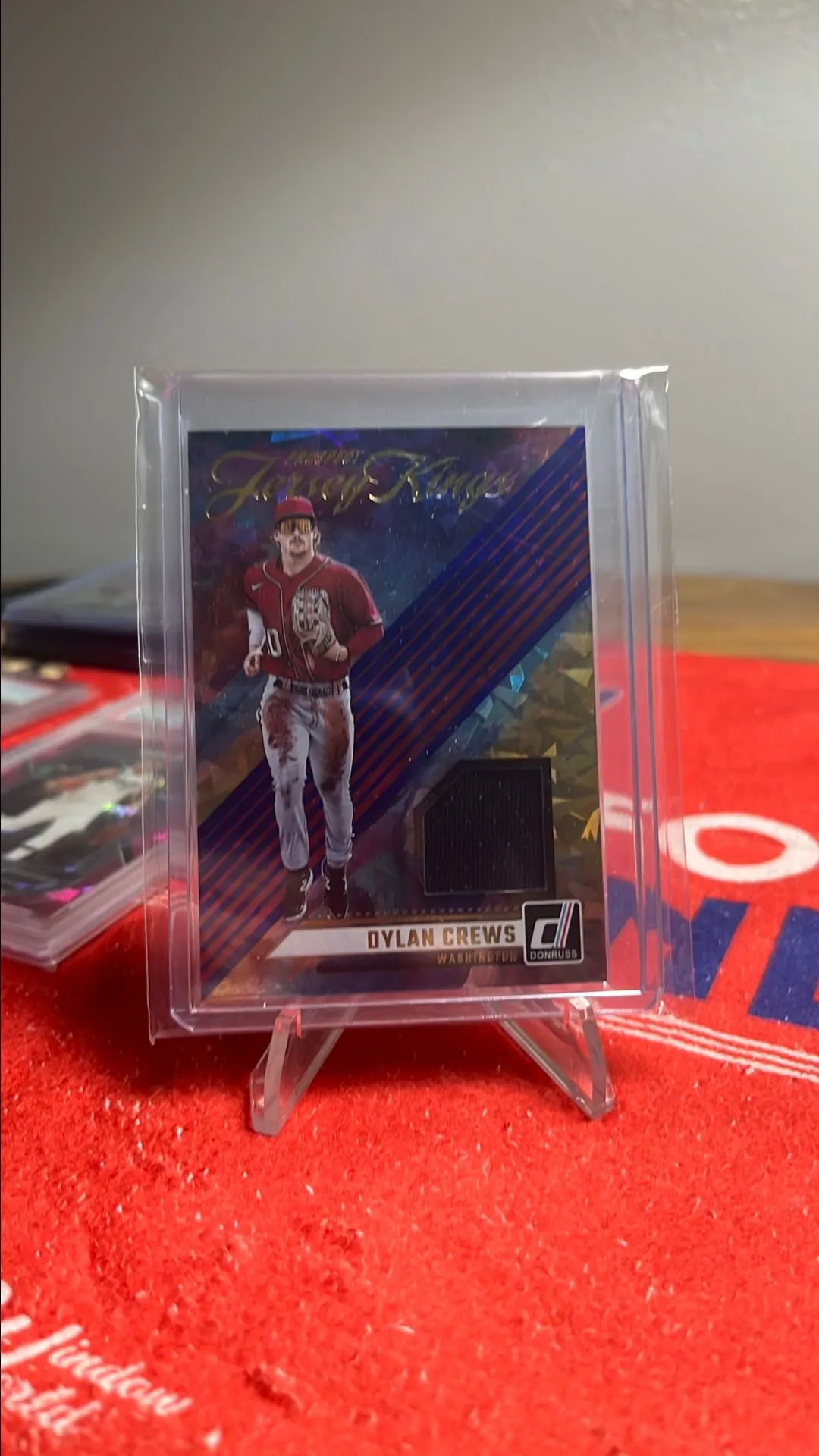 Product image for 2024 Panini Donruss Dylan Crews Authentic Prospect Jersey Kings Patch