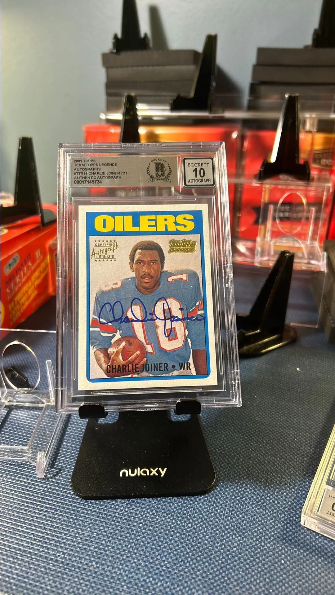 Product image for 2001 Topps C. Joiner w/ on car auto