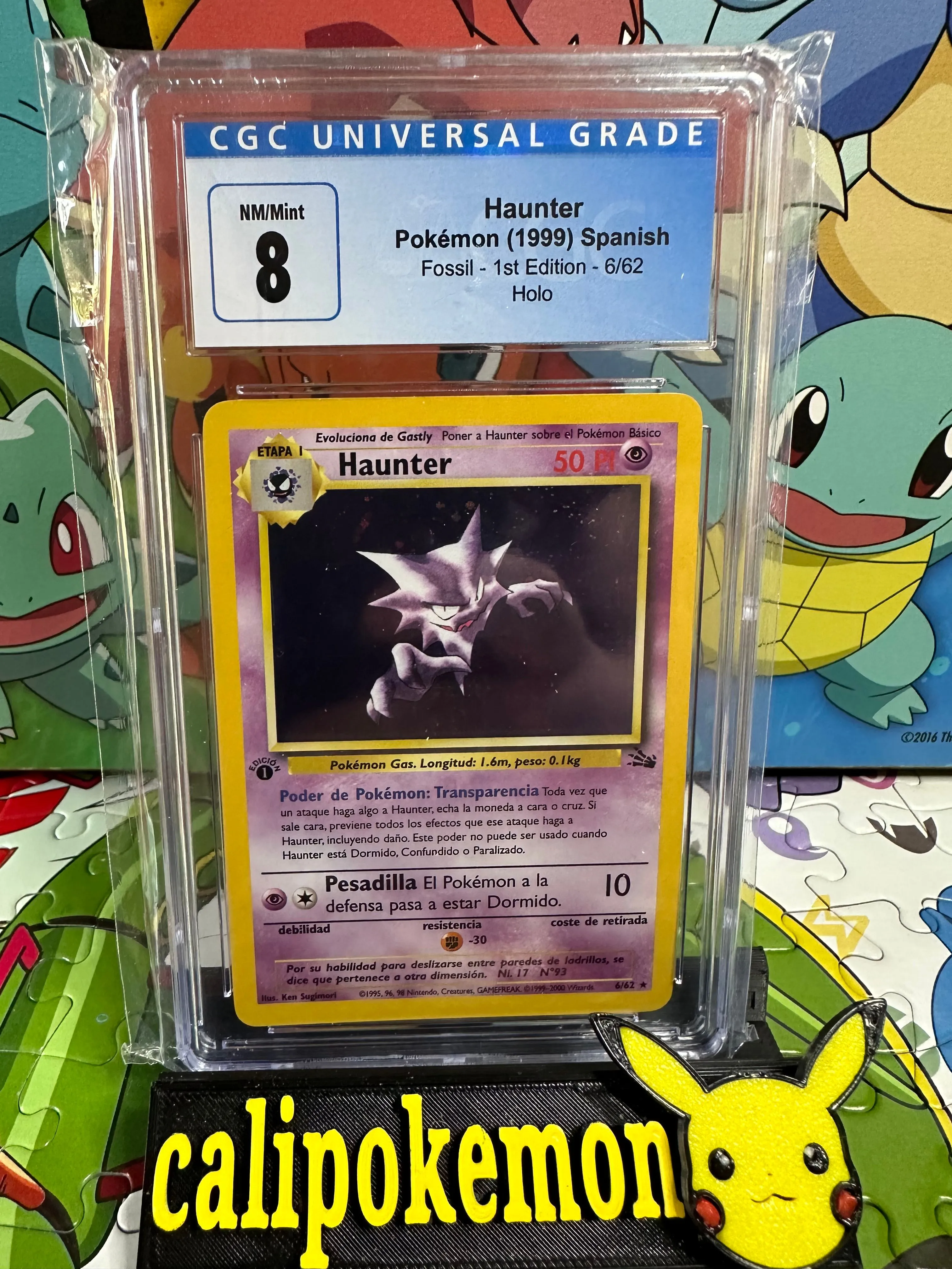 Product image for Haunter 6/62 1st edition Spanish CGC 8