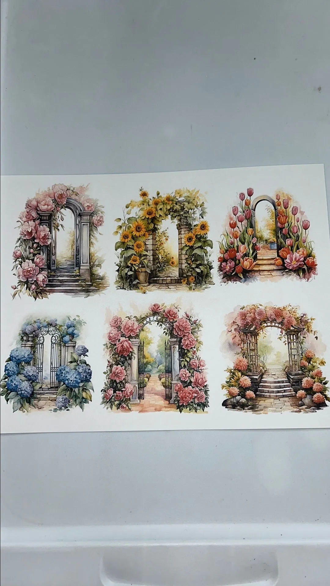 Product image for Floral Fence Printable
