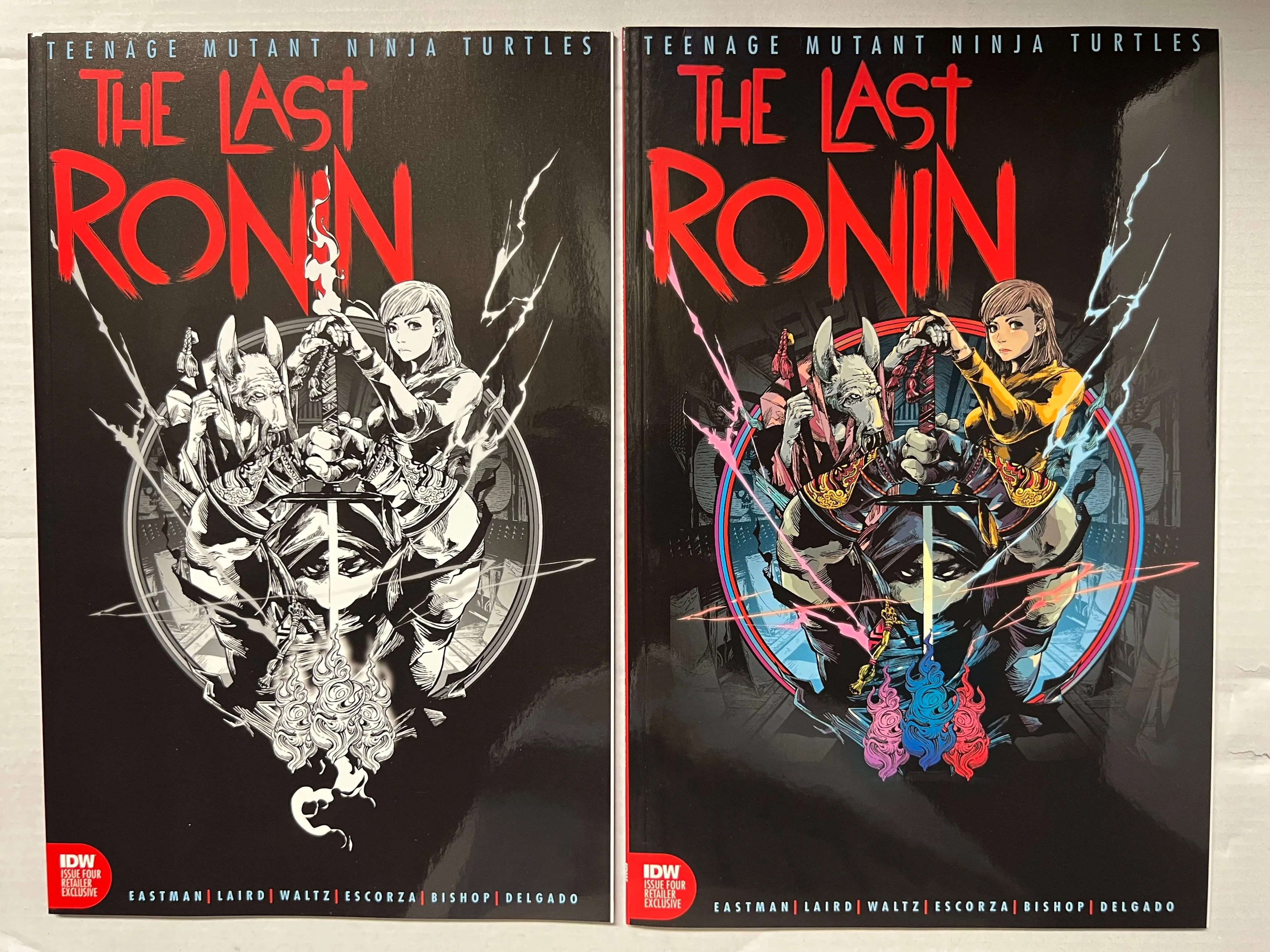 Product image for TMNT The Last Ronin #5 JB STYLE Comic & Ponies Color & B/W Variant Cover Set of 2