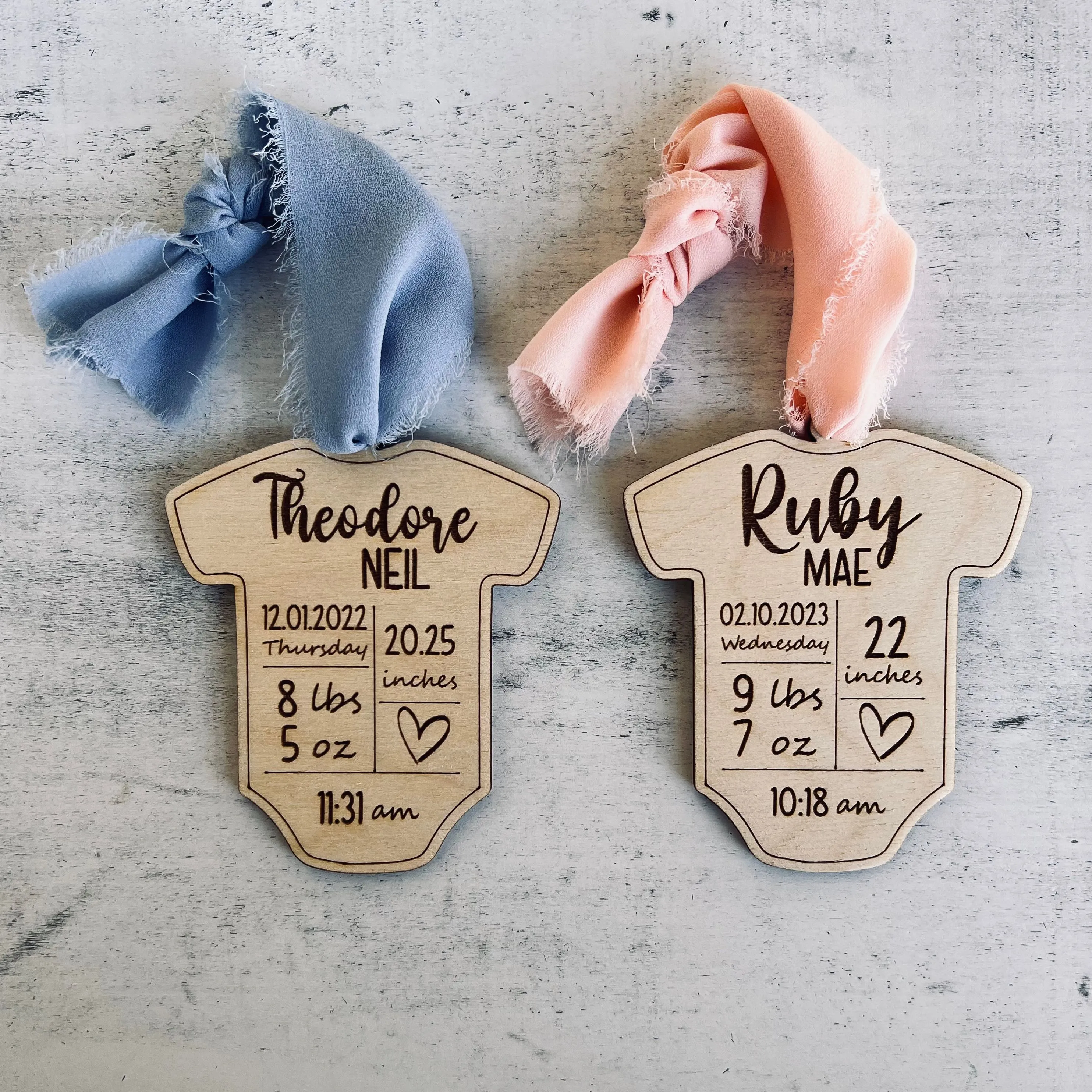 Product image for Baby Birth Stats Ornaments