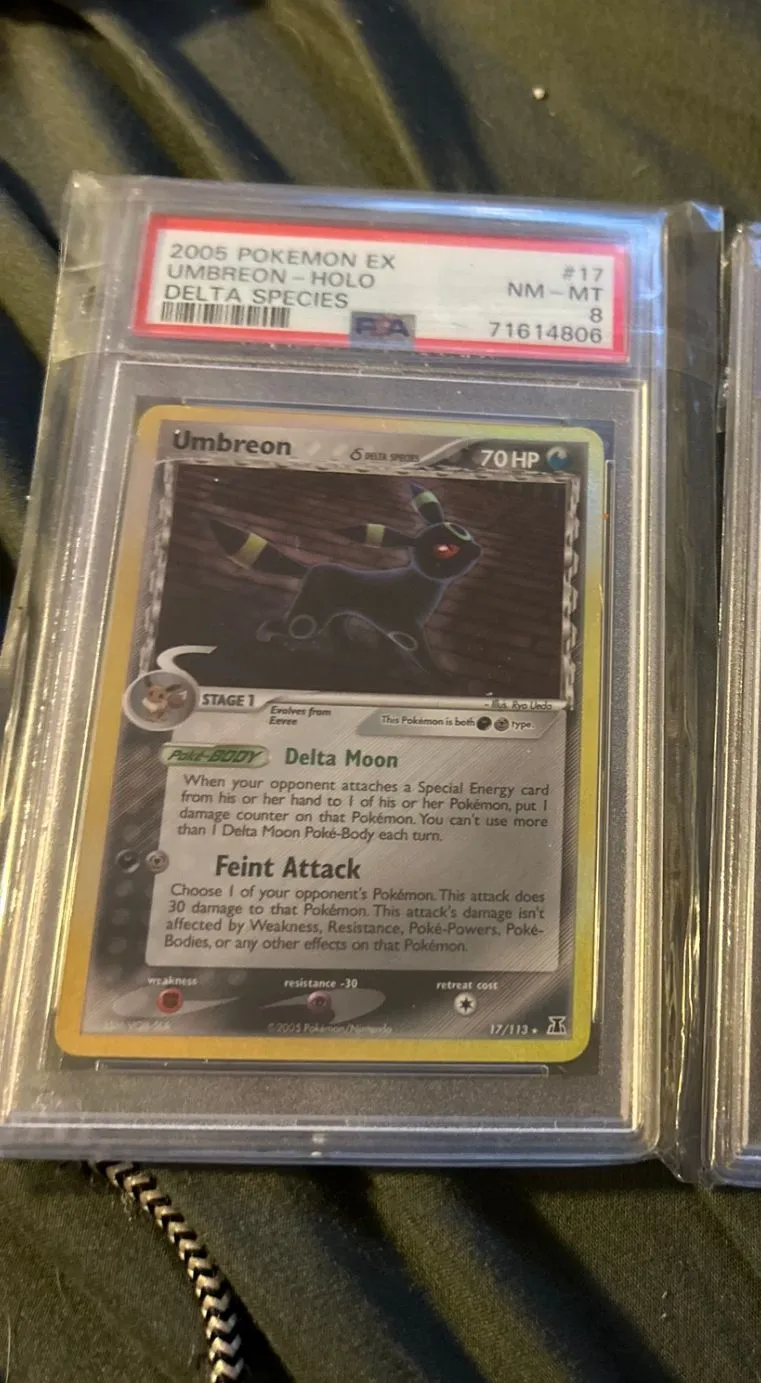 Product image for Umbreon delta species Holo PSA 8