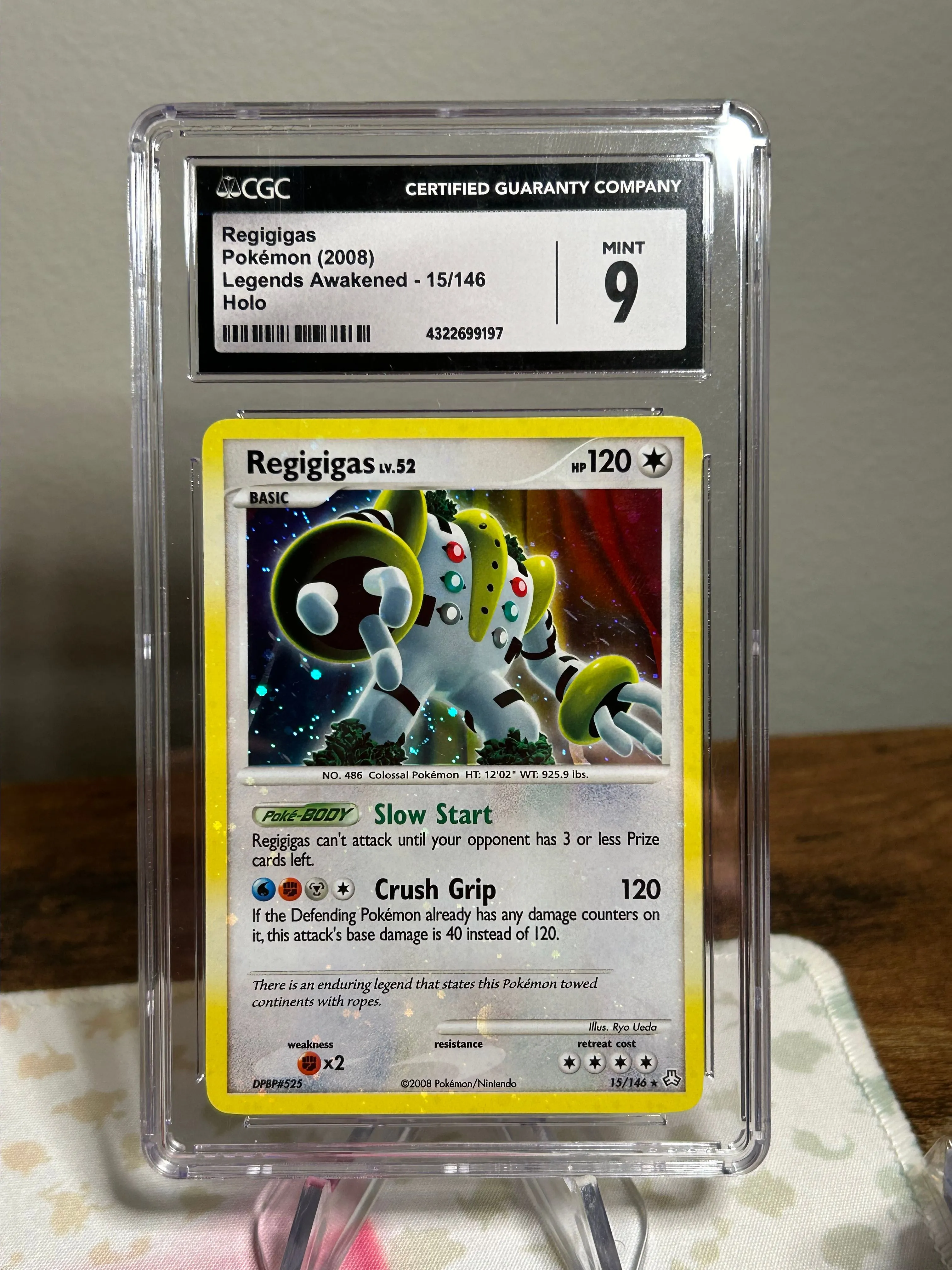 Product image for 2008 Legends Awakened Regigigas Holo CGC 9