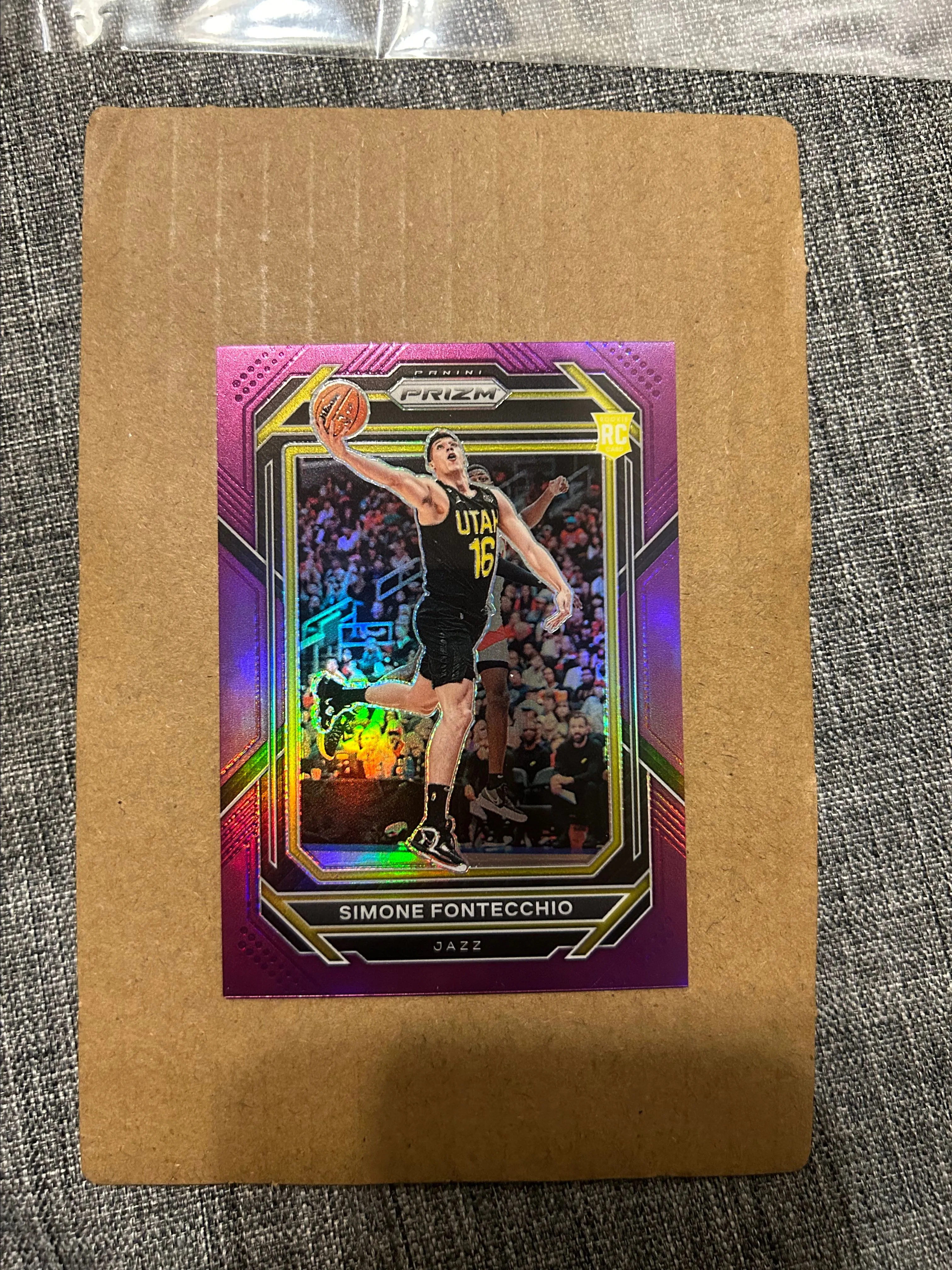 Product image for Simone Fontecchio Rookie True Purple /99 2022-2023 Panini Prizm