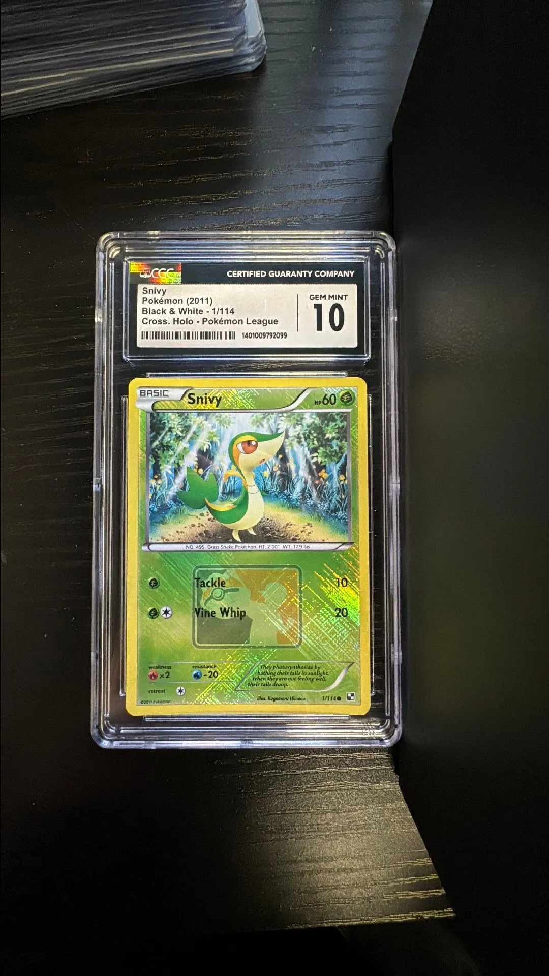 Product image for Snivy cross holo Pokemon League