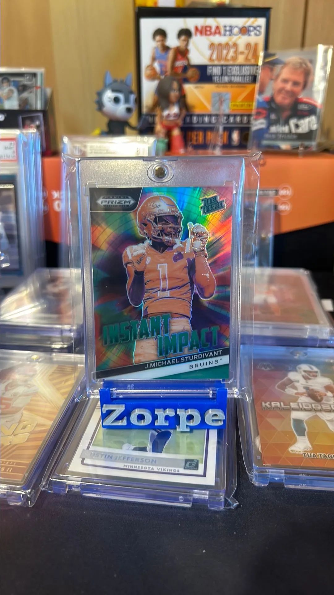 Product image for 2024 Panini Prizm Rated Prospect Instant Impact Refractor J. Michael Sturdivant