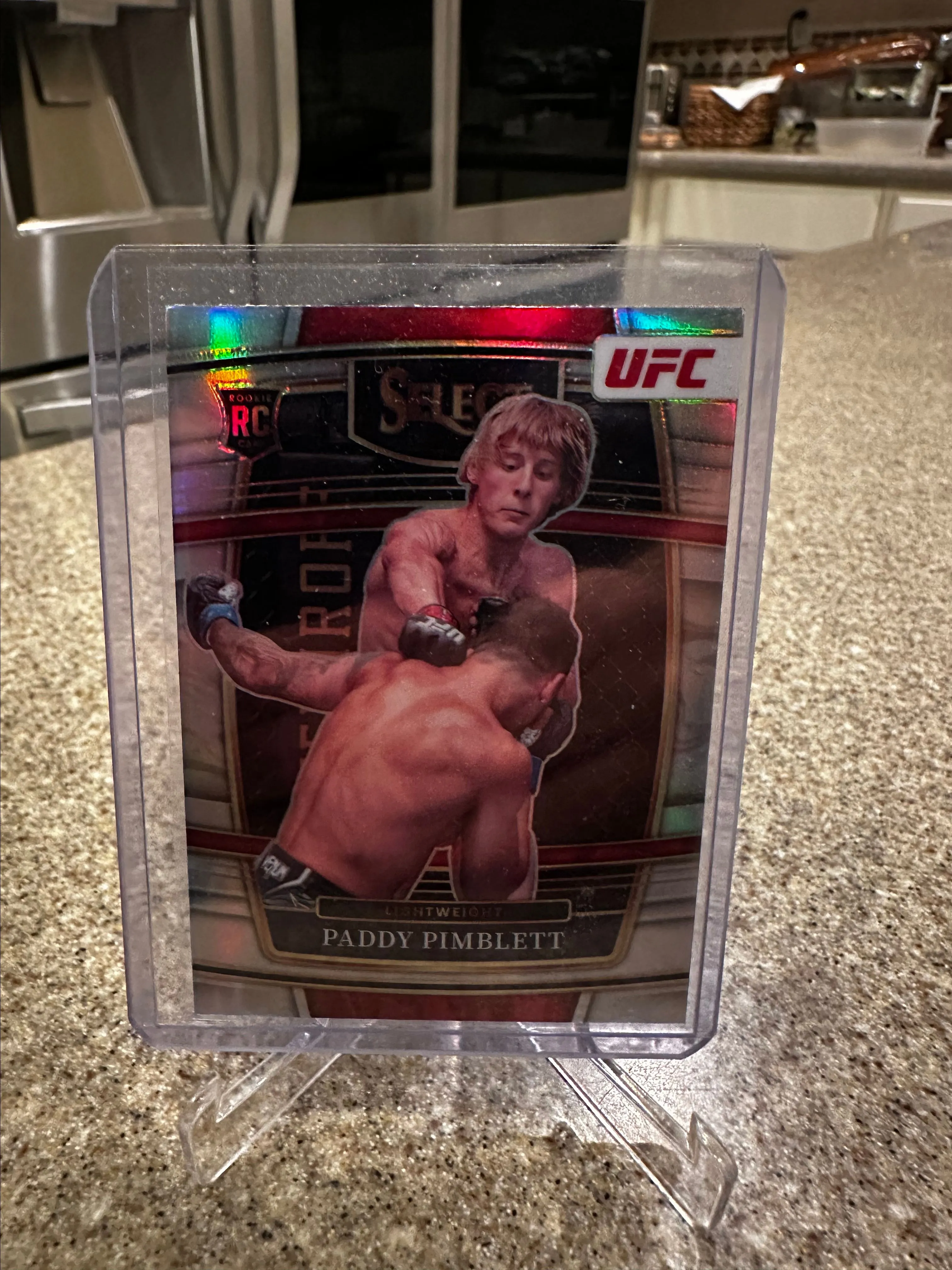 Product image for 2022 panini Prizm ufc select paddy Pimblett rookie silver Prizm