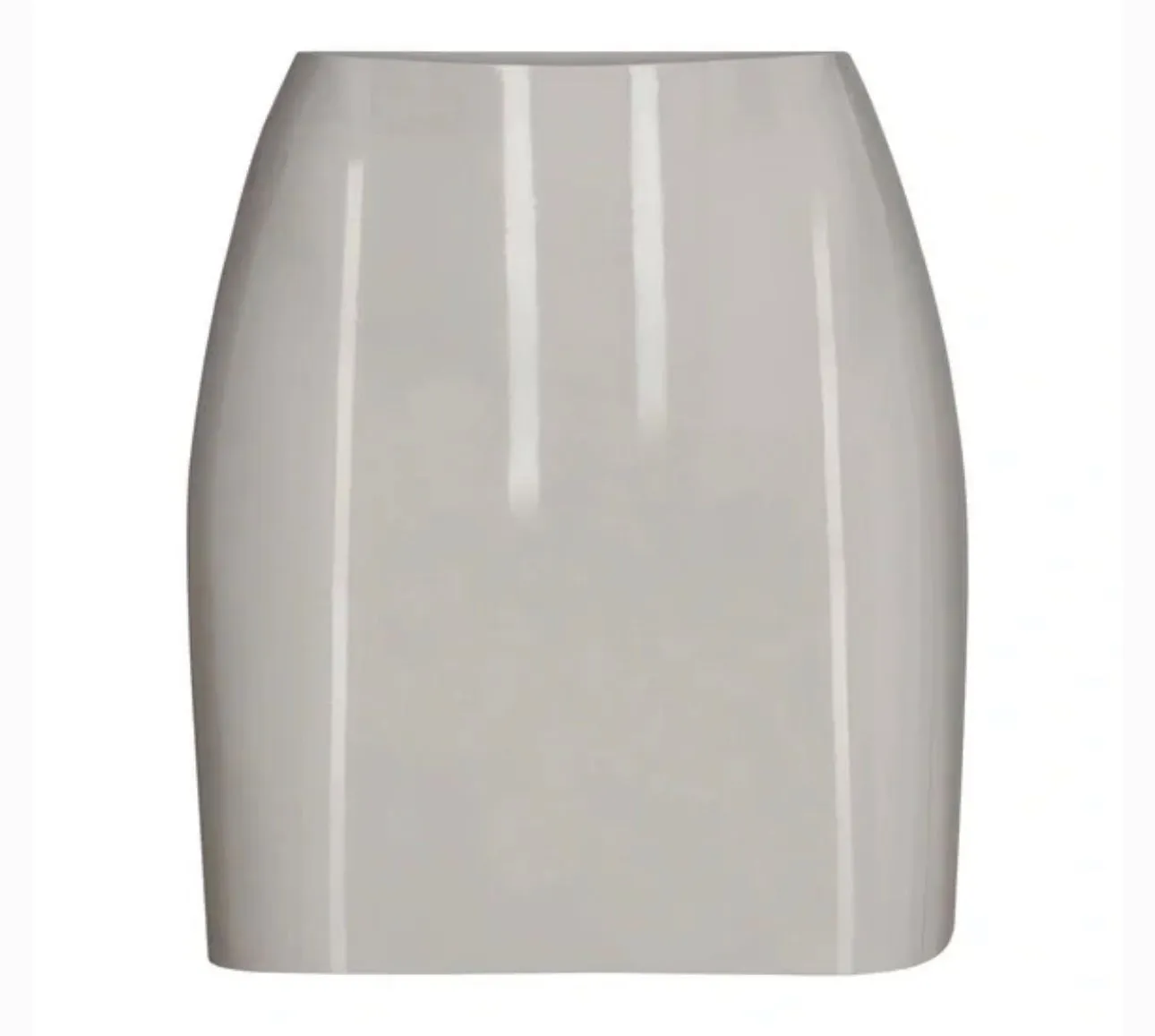 Product image for Skims latex mini skirt in cement XL