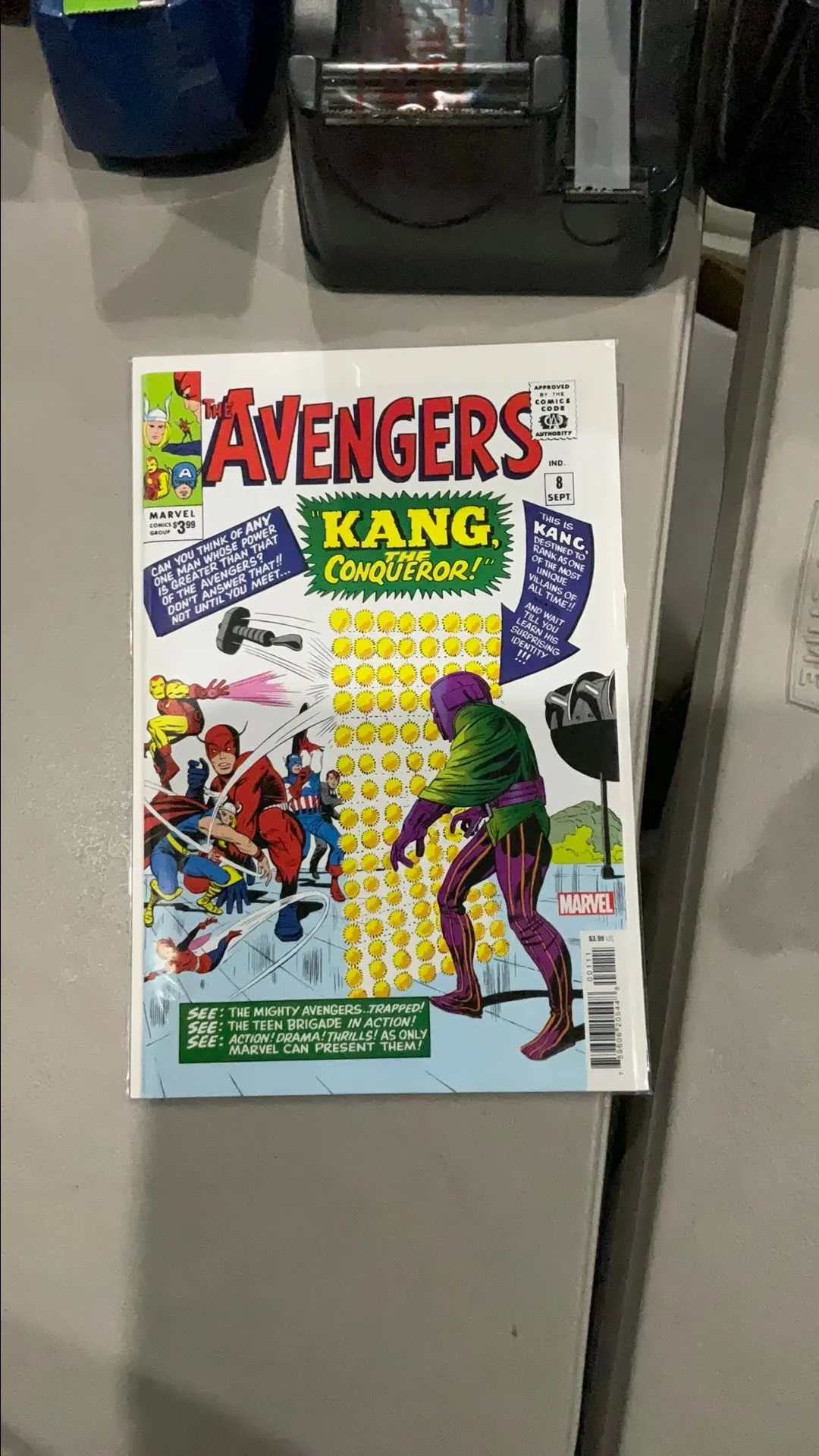 Product image for Avengers #8 Facsimile Variant Thor Ironman Captain America Antman Wasp Kang The Conqueror Marvel