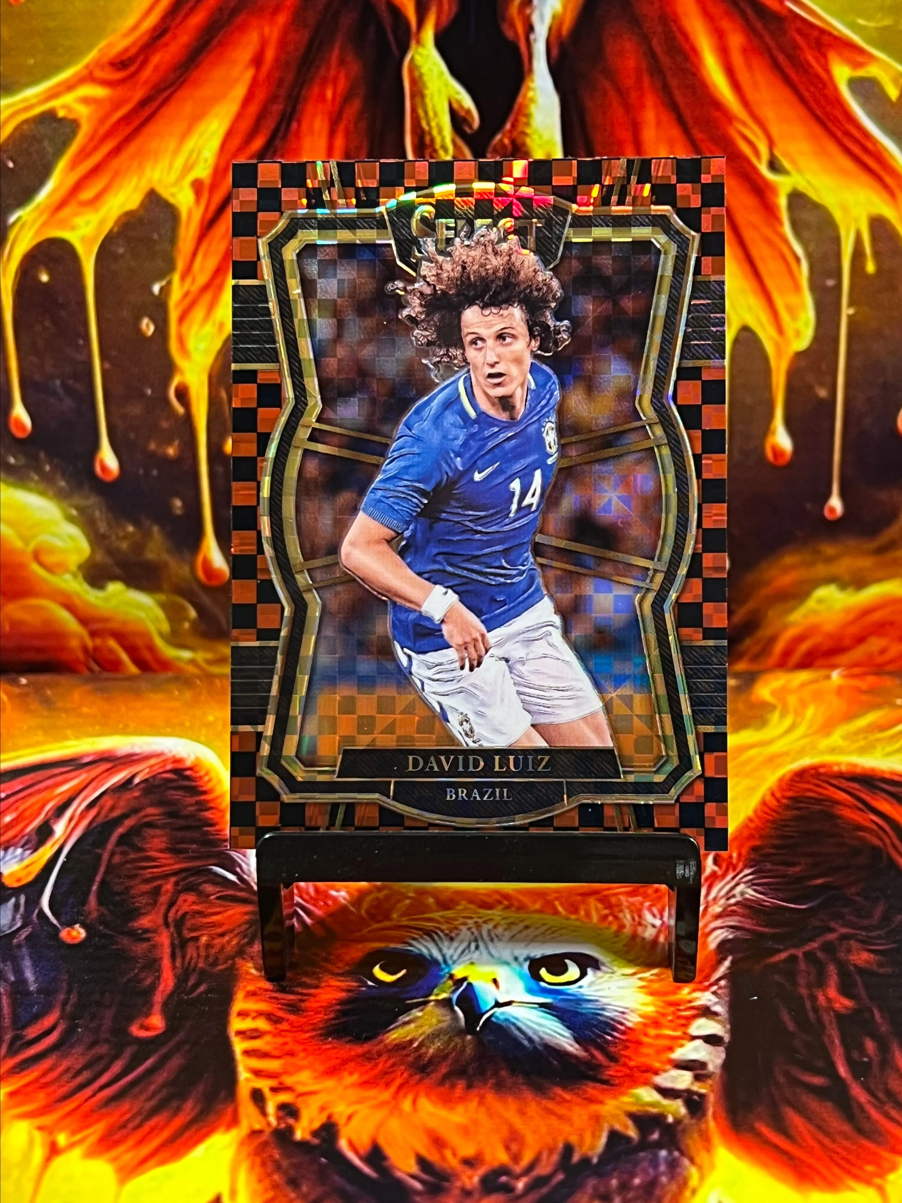 Product image for David Luiz red checkerboard