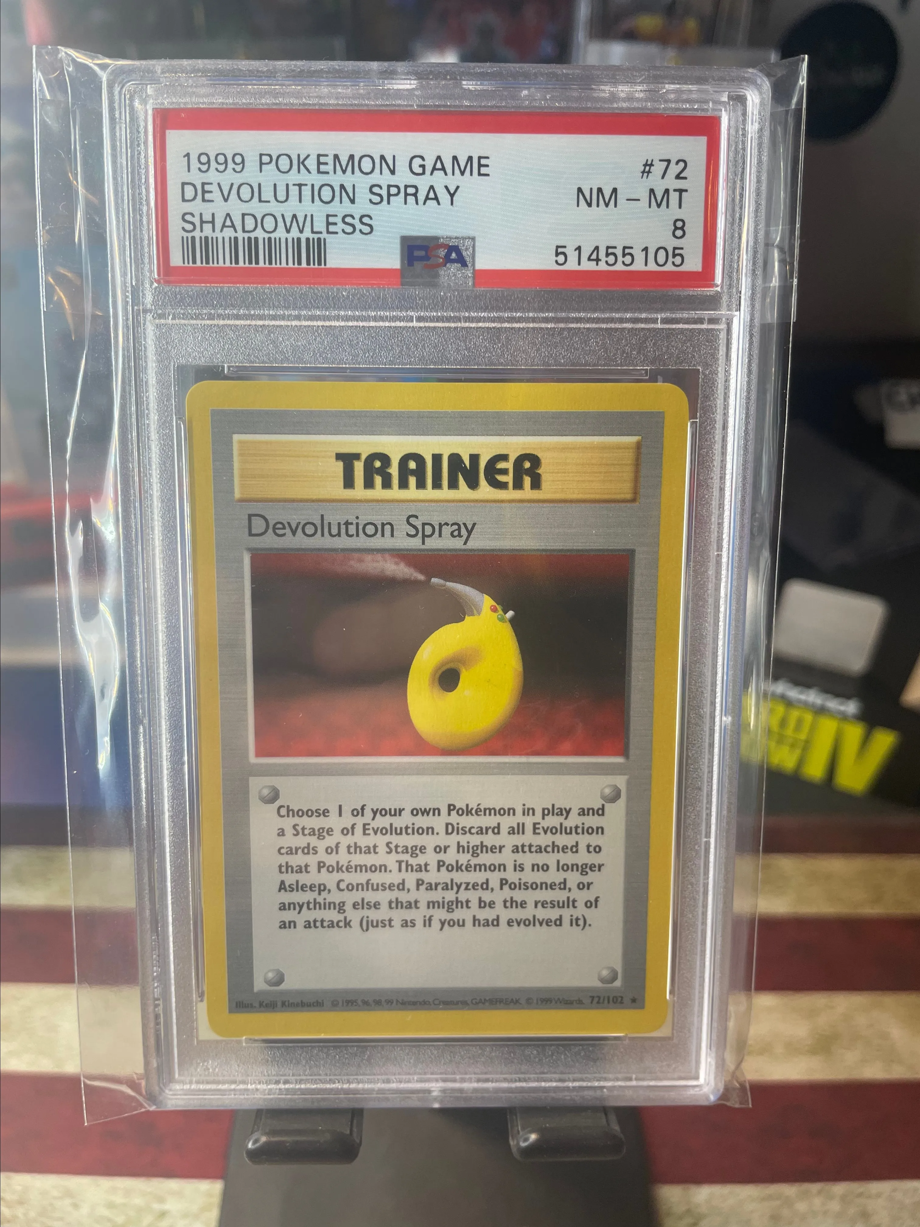 1999 Pokmon Game Devolution Spray Shadowless #72 PSA 8  Whatnot: Shop,  Sell, Connect