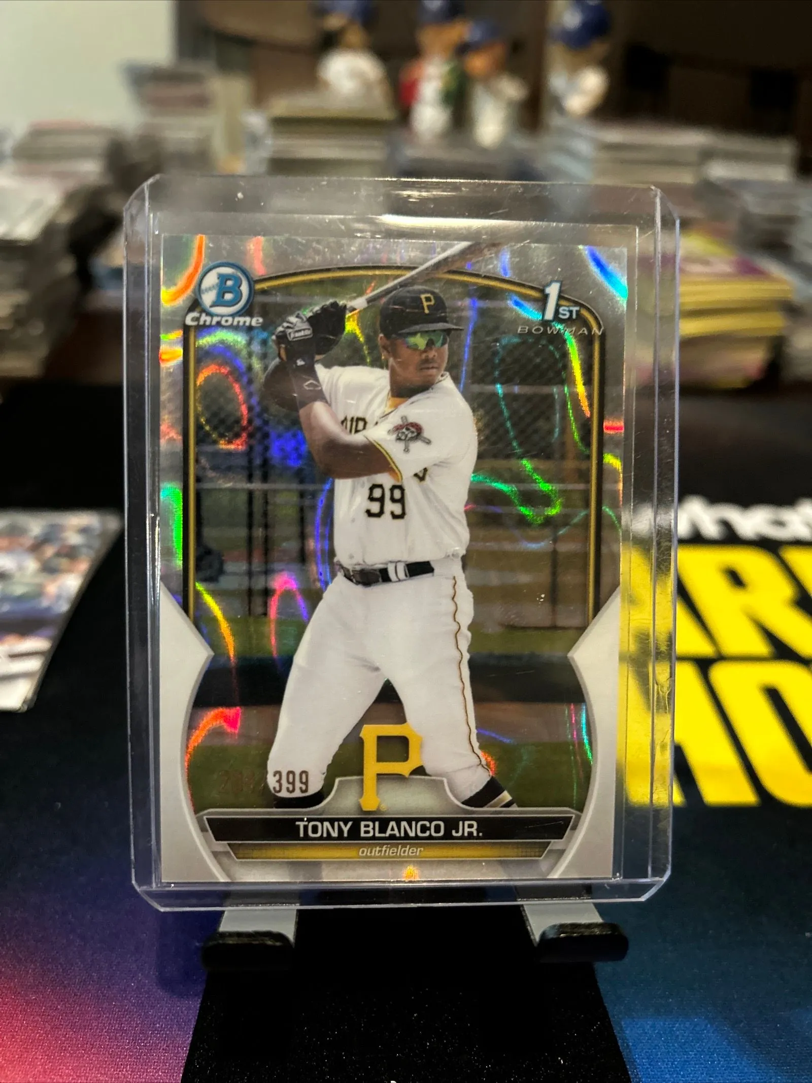 Product image for Tony Blanco Jr. 2023 Bowman Chrome RayWave Refractor /399 #BCP-134 Pirates
