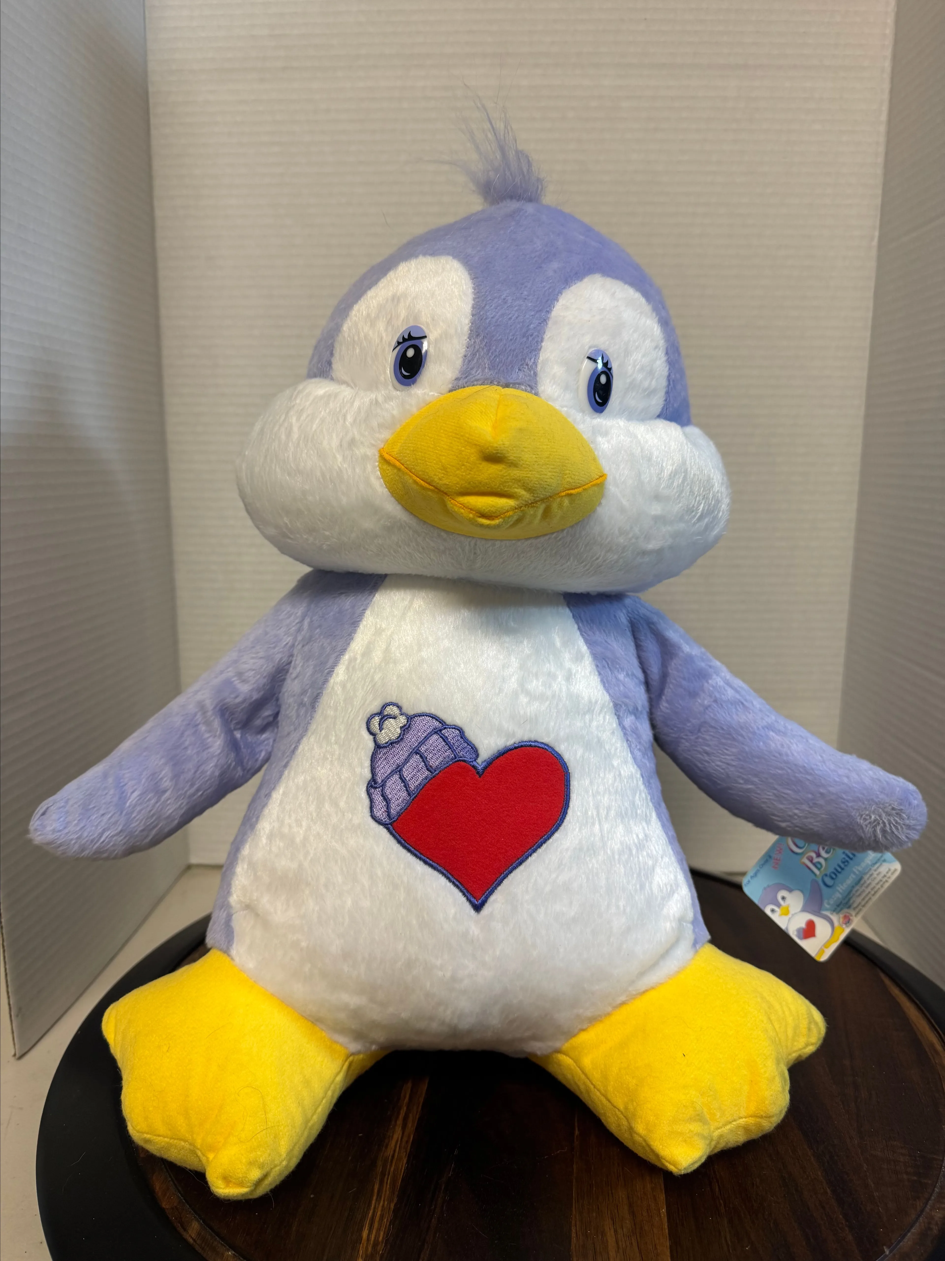 Product image for Vintage 2005 Carebear's cousins cozy heart penguin 15 inch plush