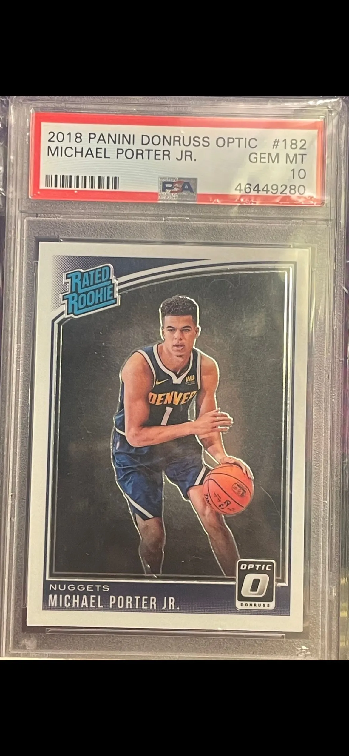 Product image for michael Porter Junior 2018 Panini Donruss optic #182