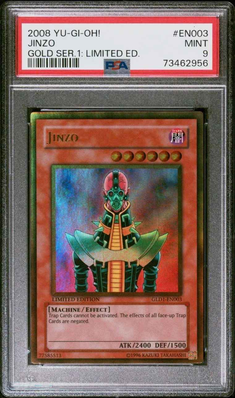 Product image for PSA 9 Yu-Gi-Oh! 2010 Jinzo GLD1 Gold Series 1