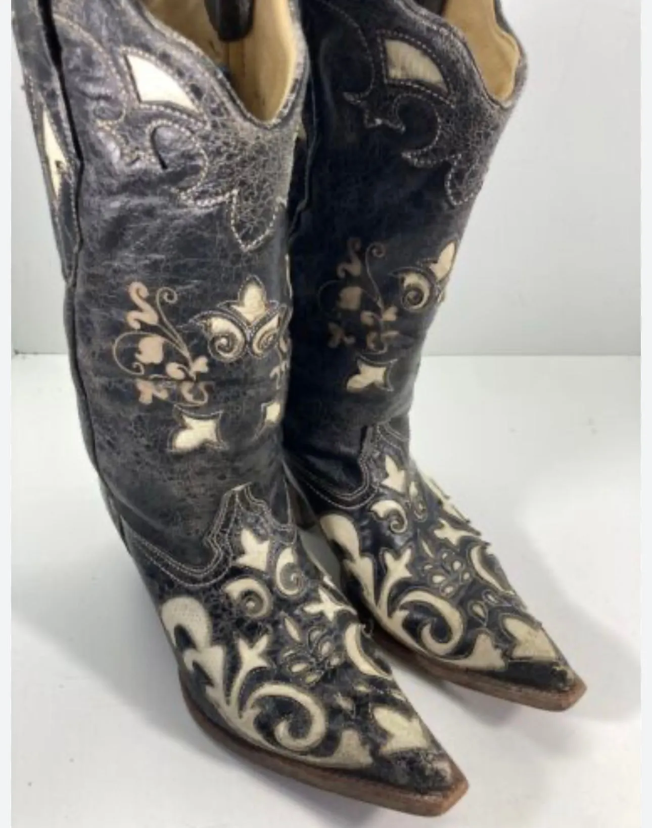 Product image for Corral Lizard Leather Boots - Size 9