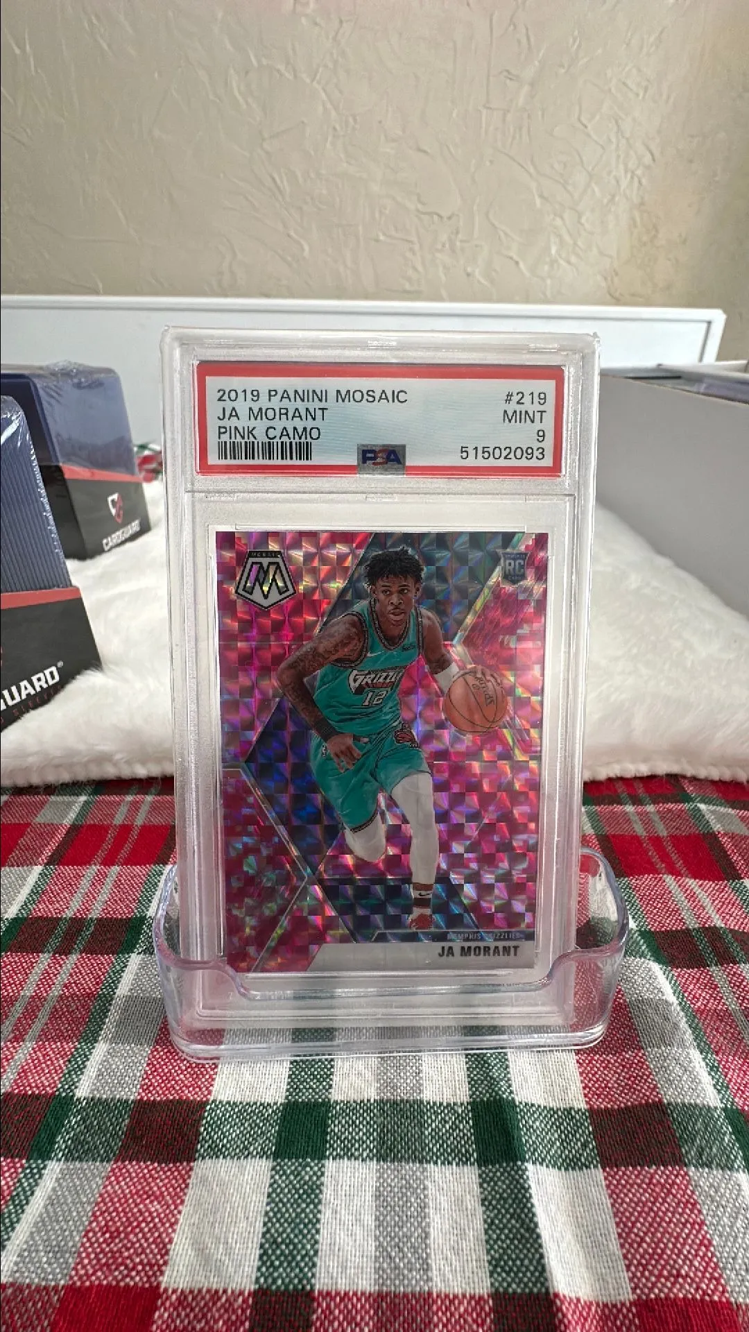 Product image for PSA pink camo rookie Ja Morant